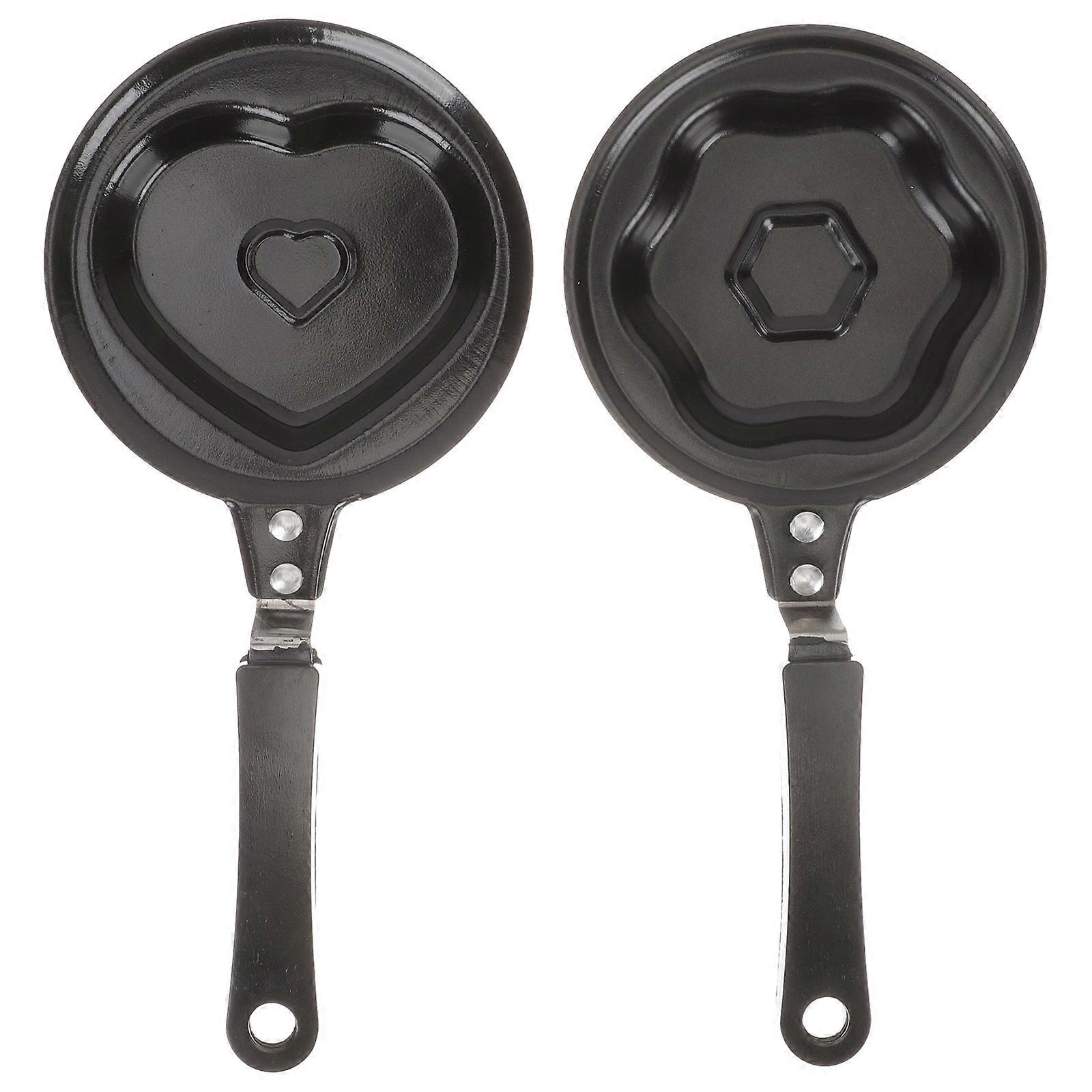 Black Multi-Function Frying Pan for Pancake Cooking 8Pcs Convenient Egg Pans