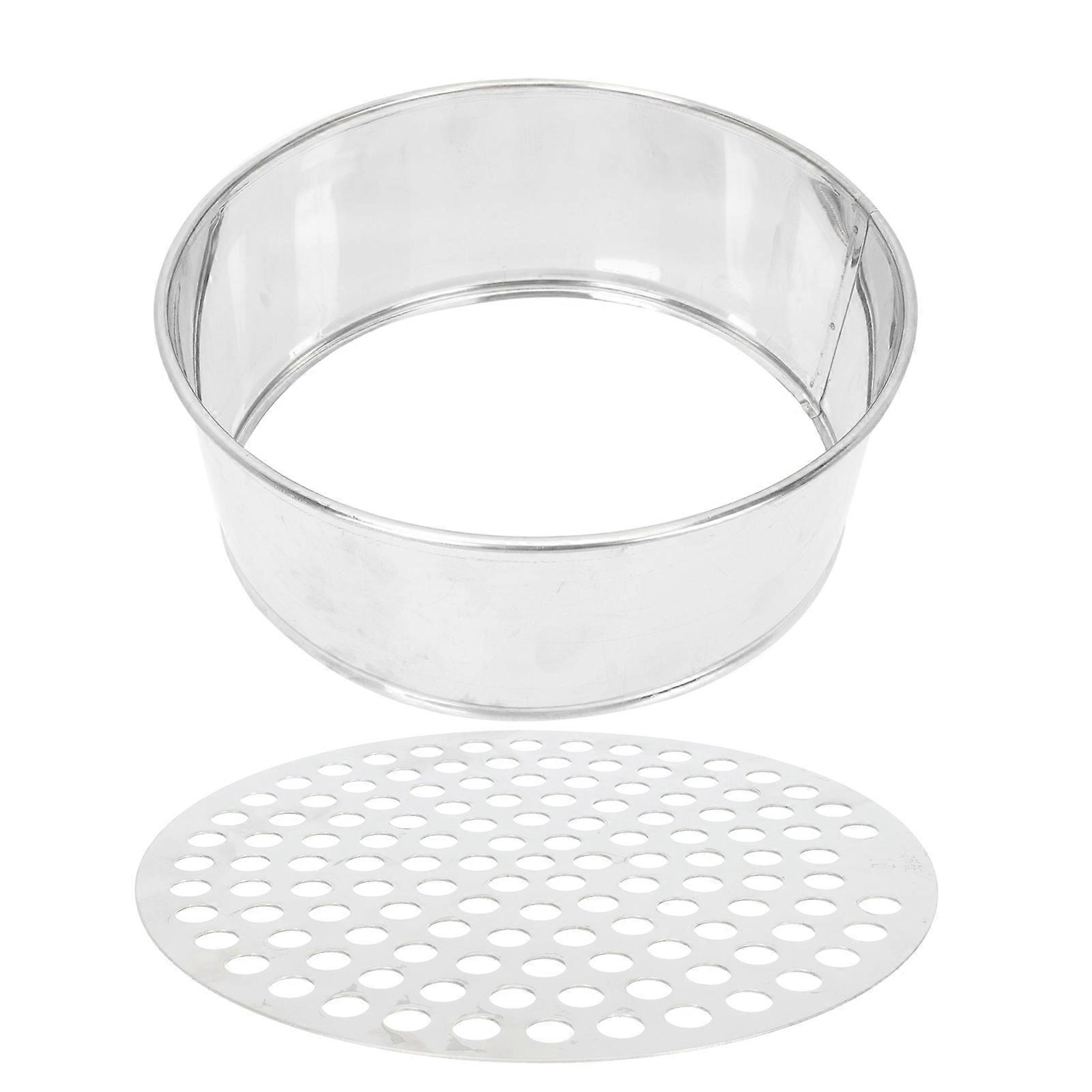 Beads Sorting Sieve Round Shape Sieve for Jewelry Beads Stainless Steel Silver Material for Size Classification 1Set