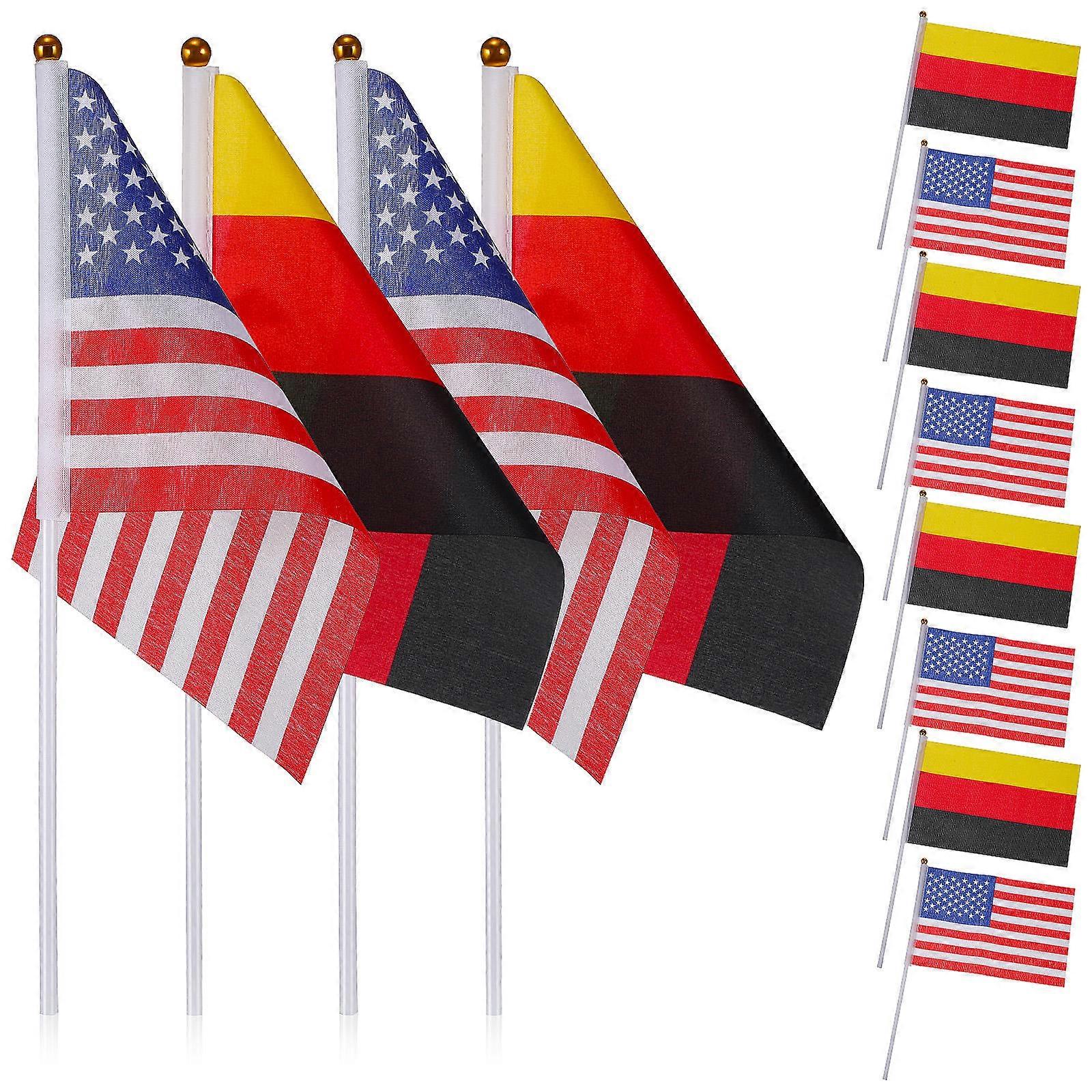 Hand Waving Flags Small Stick for Ceremonies and Events 60Pcs