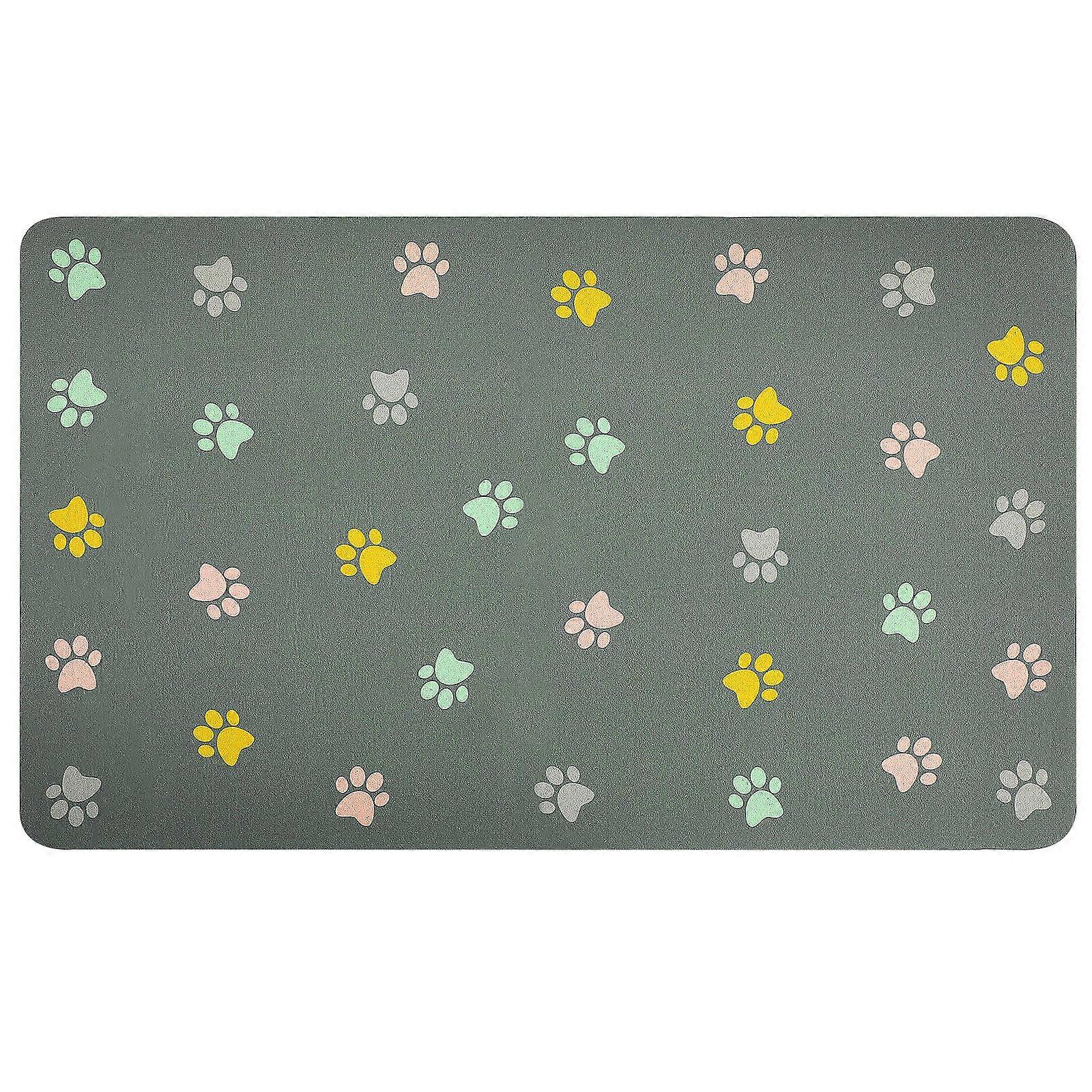 Washable Pet Water Mat For Indoor Cats Rectangular Mud 5Pcs