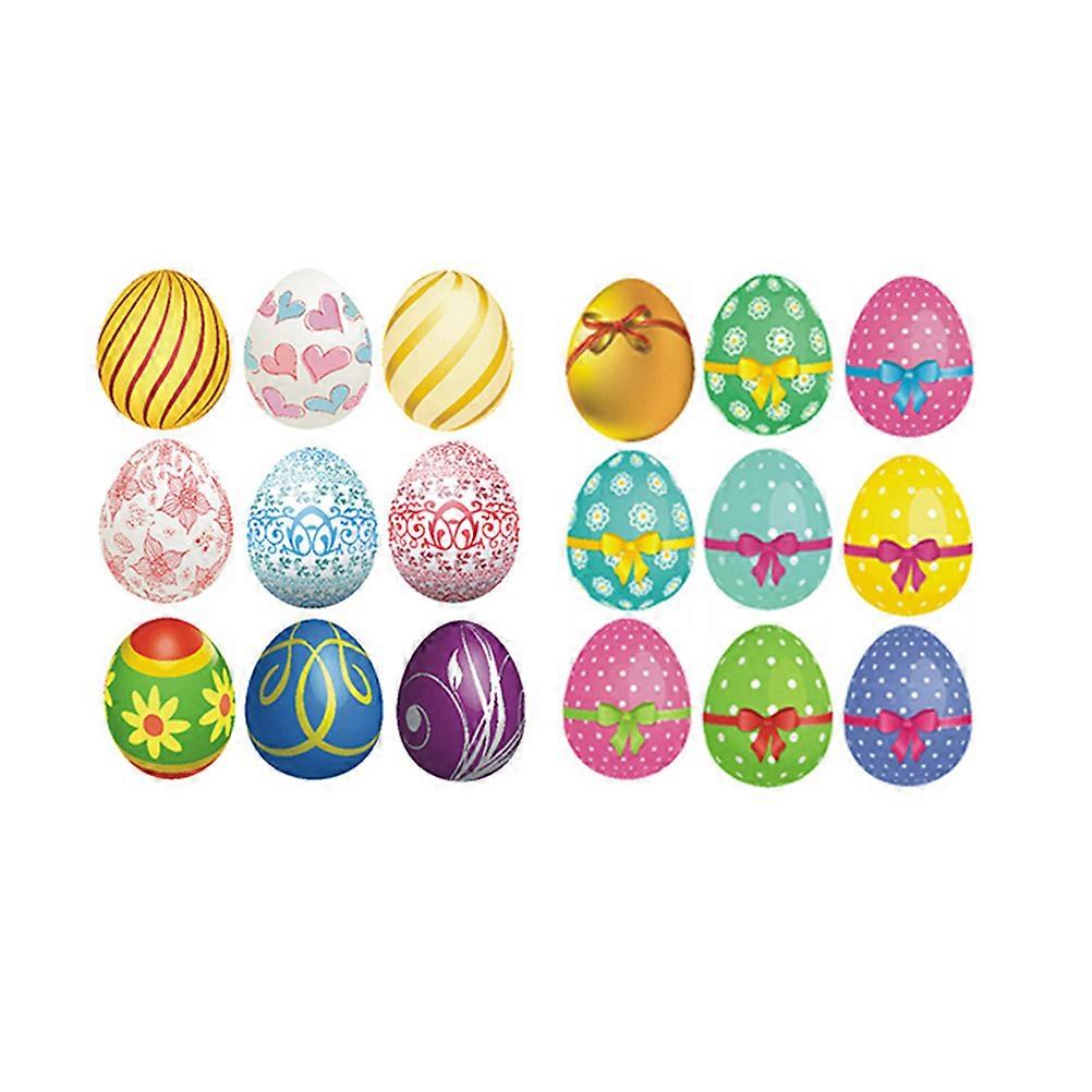 Painting Egg Sticker Easter Design for Decor 4Pcs Removable Pieces