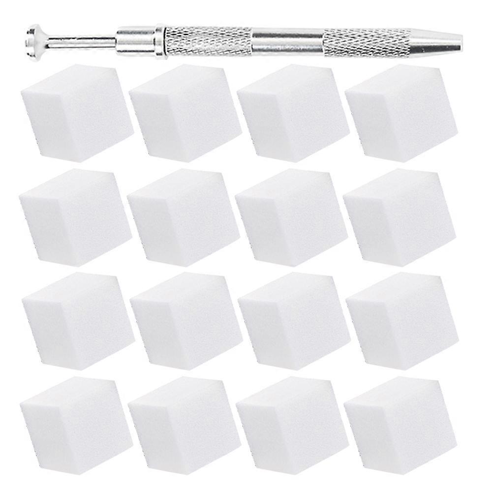 Nail Sponges Manicure Nail Sponges for Color Fade 1Set with Pick-Up Tool