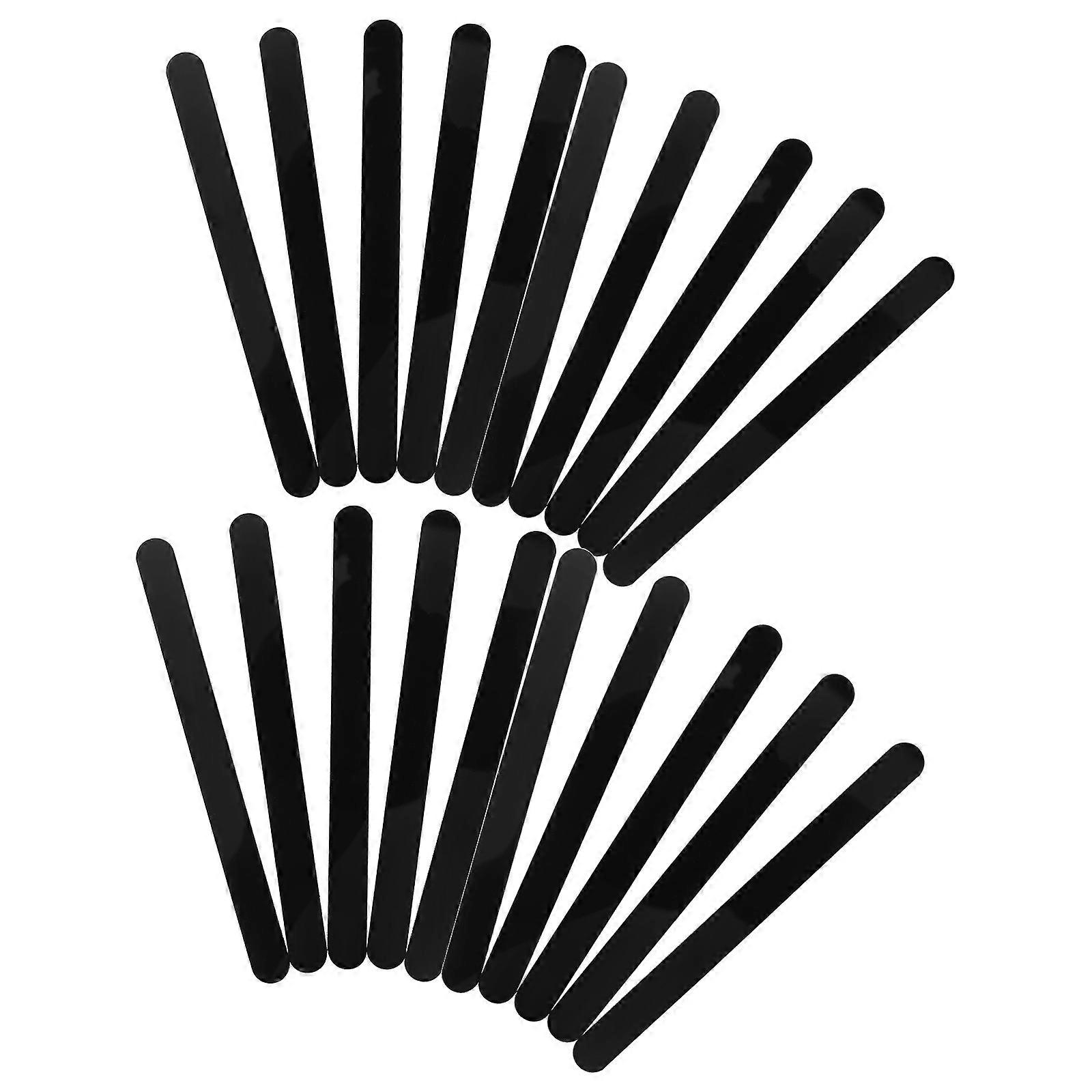 Black Acrylic Popsicle Sticks for DIY 60Pcs Reusable Sticks