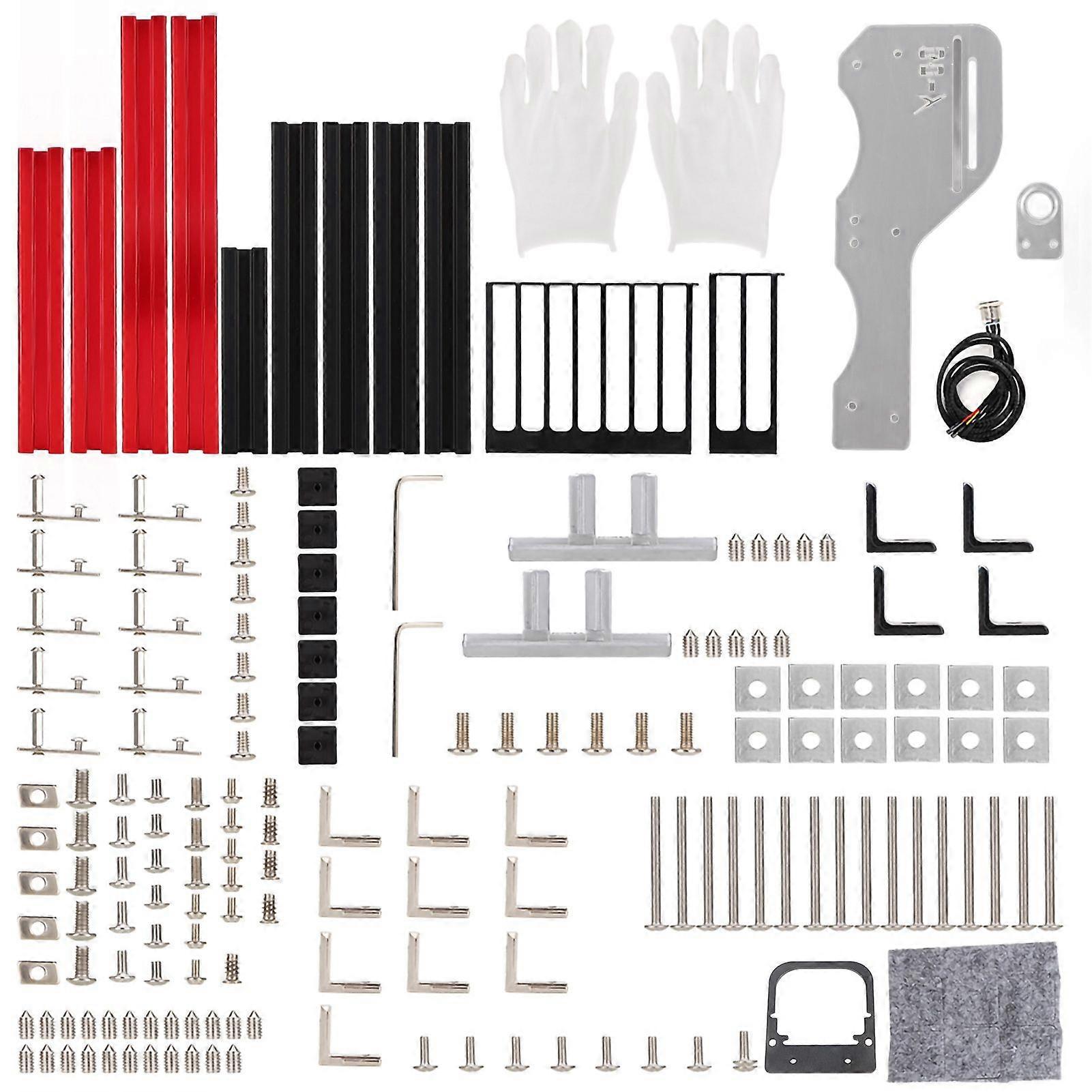 ATx M-ATX/ ITX Open Chassis Verticaal Overklokken Open Aluminium Frame Chassis Rack Rood