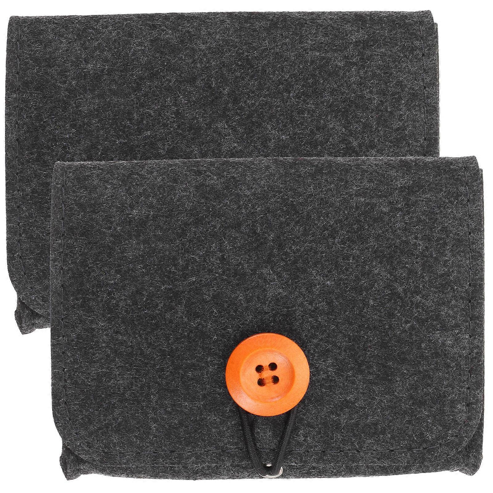 Essential Oil Storage Bag Carrying Case for Storage Use 6Pcs Dark Grey