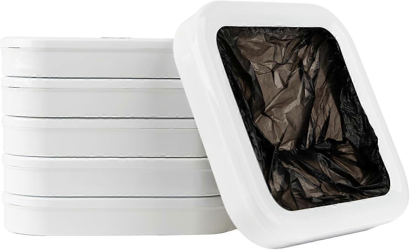 Smart Bin T AIR X Refill Rings Compatible with Smart Kitchen Trash Can – 6pk White, Up to 150 Bags (6-Month Supply)