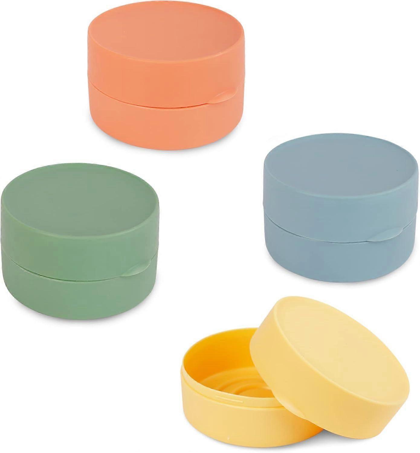 Pieces Portable Travel Soap Box, Waterproof Plastic Soap Holder, Case with Lid, Container for Home, Gym (4 Small)