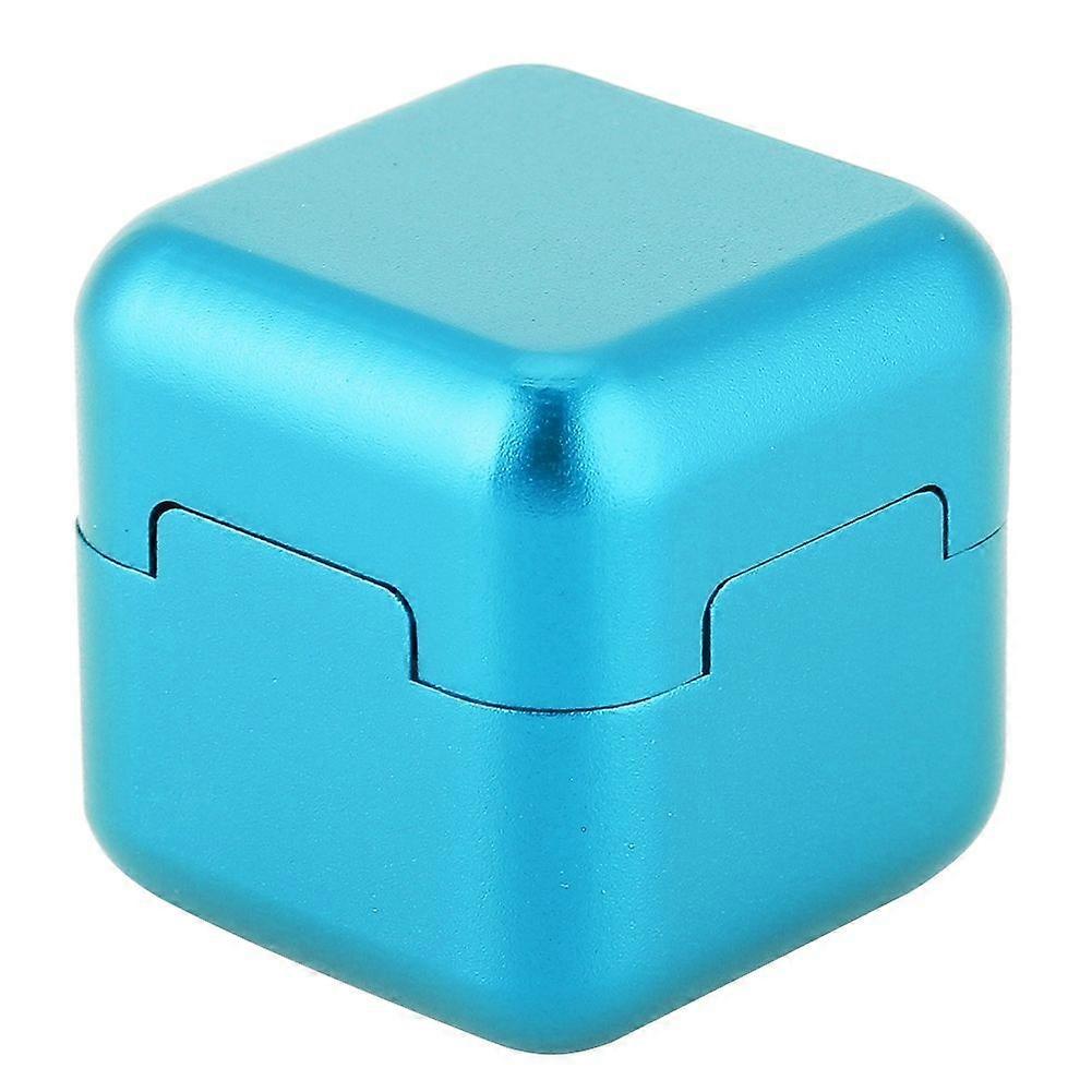 Aluminum Portable Mini Magnetic Cue Tip Chalk Holder Billiard Pool Chalks Carrier (Blue)