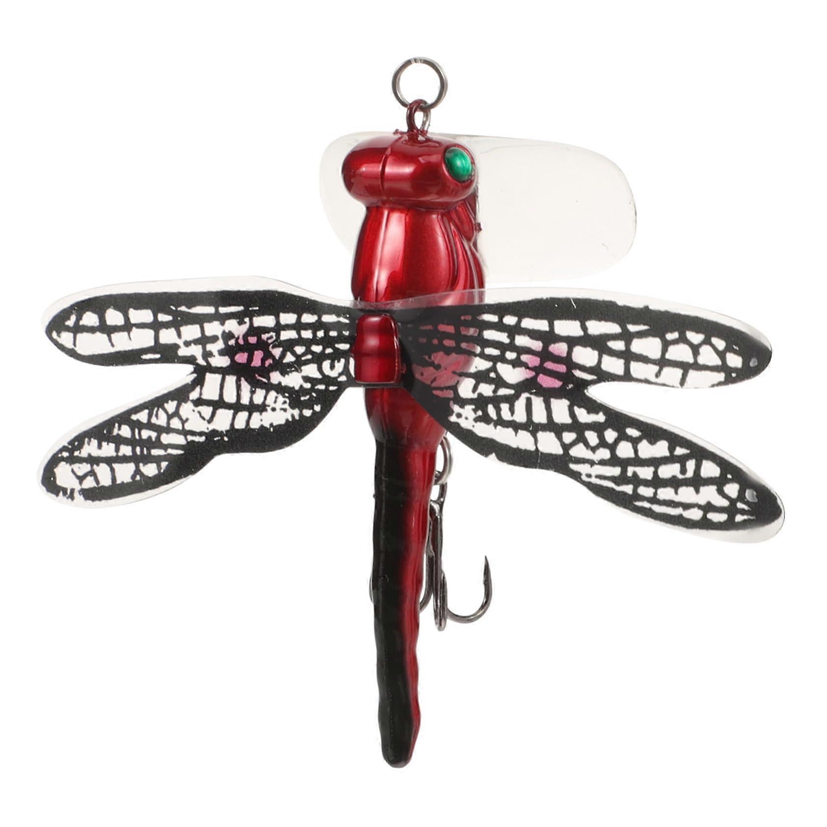 Dragonfly Simulation Lure Realistic Imitation Bait For Freshwater And Saltwater Angling Durable Design Red