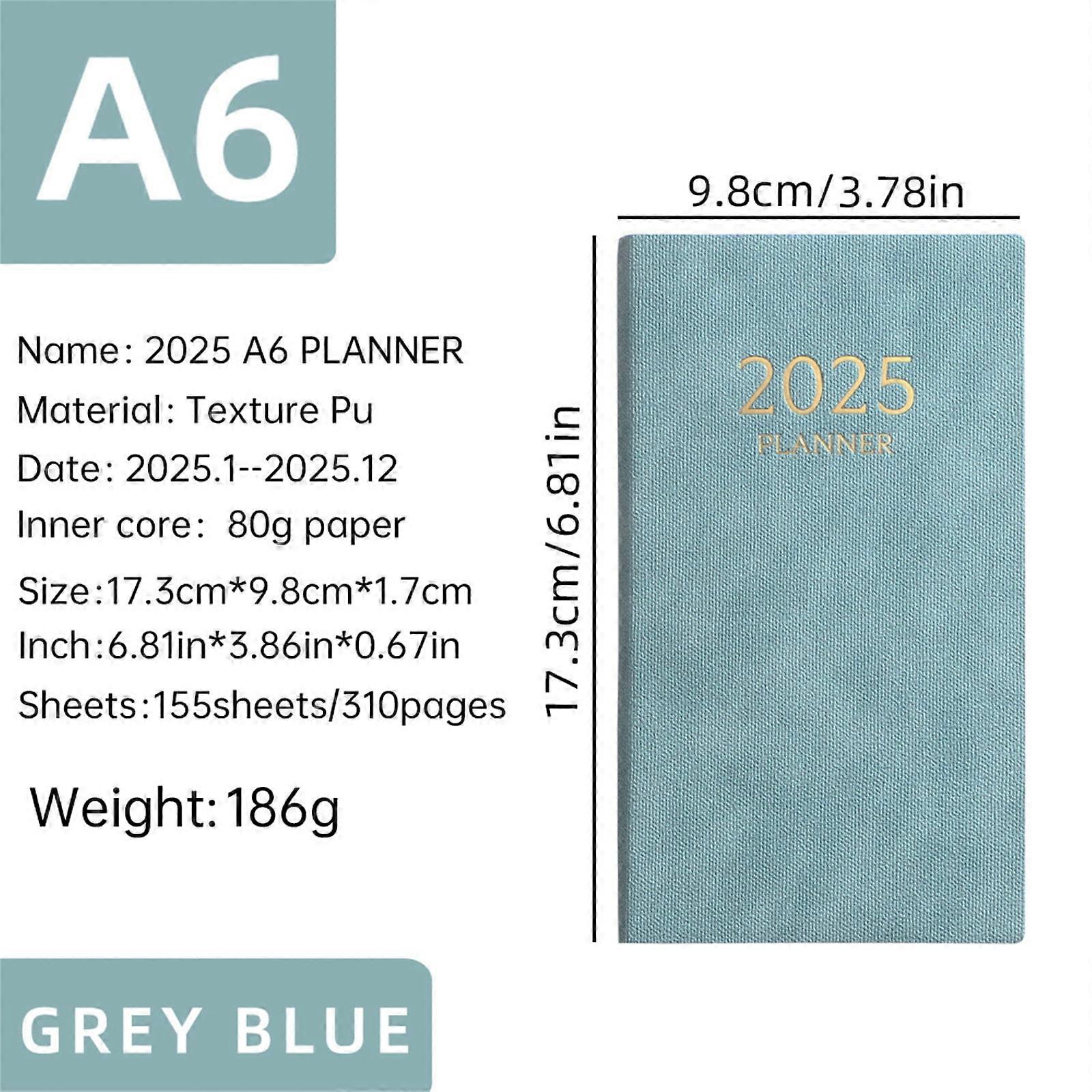 A6 Mini Notebook Organizer Planner Daily Planner Notebook Travel Diary