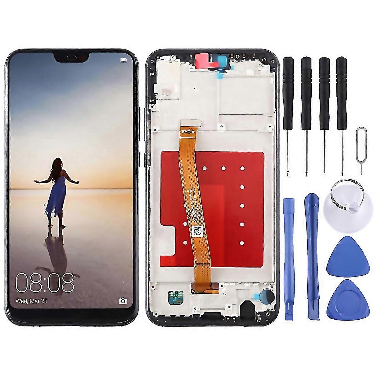 For Lcd Screen And Digitizer Full Assembly With Frame For Huawei P20 Lite Nova
