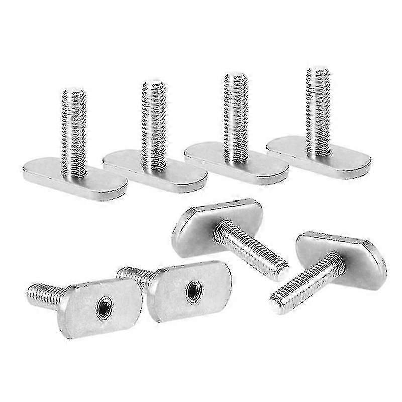 8 Pcs Kayak Rail/track M6 Screws & Nuts T Slot Bolt Replacement Stainless Steel Gear Mounting Bolt Kayak Accessories