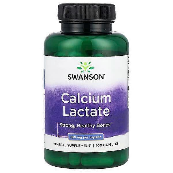 Swanson, Calcium Lactate, 100 mg , 100 Capsules