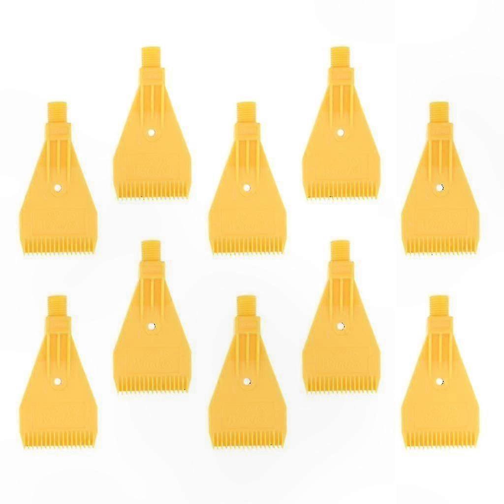 1/4" Thread Flat Wind Jet Nozzle with Single Hole Yellow X10