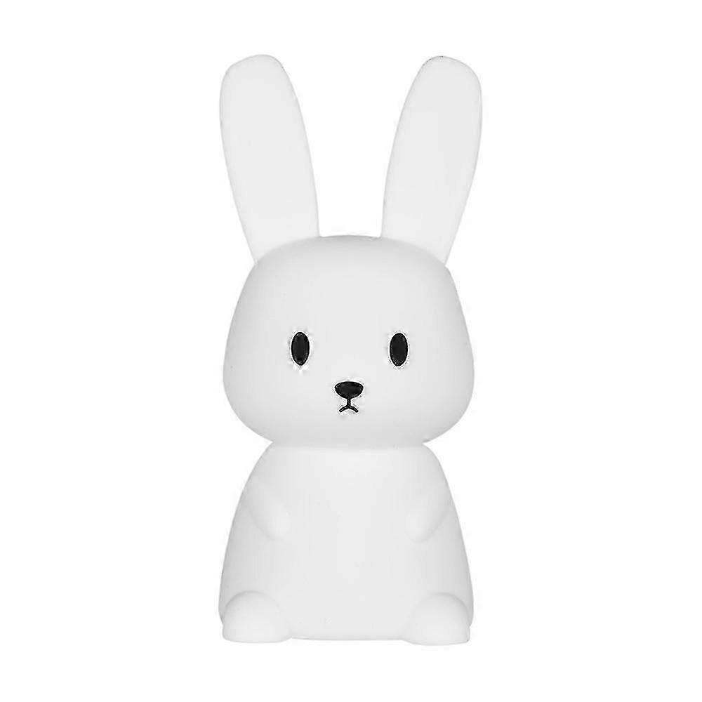 Duoduo Rabbit Silicone Night Light USB Rechargeable ColorChanging Rabbit LED Bedside Sleeping Lamp
