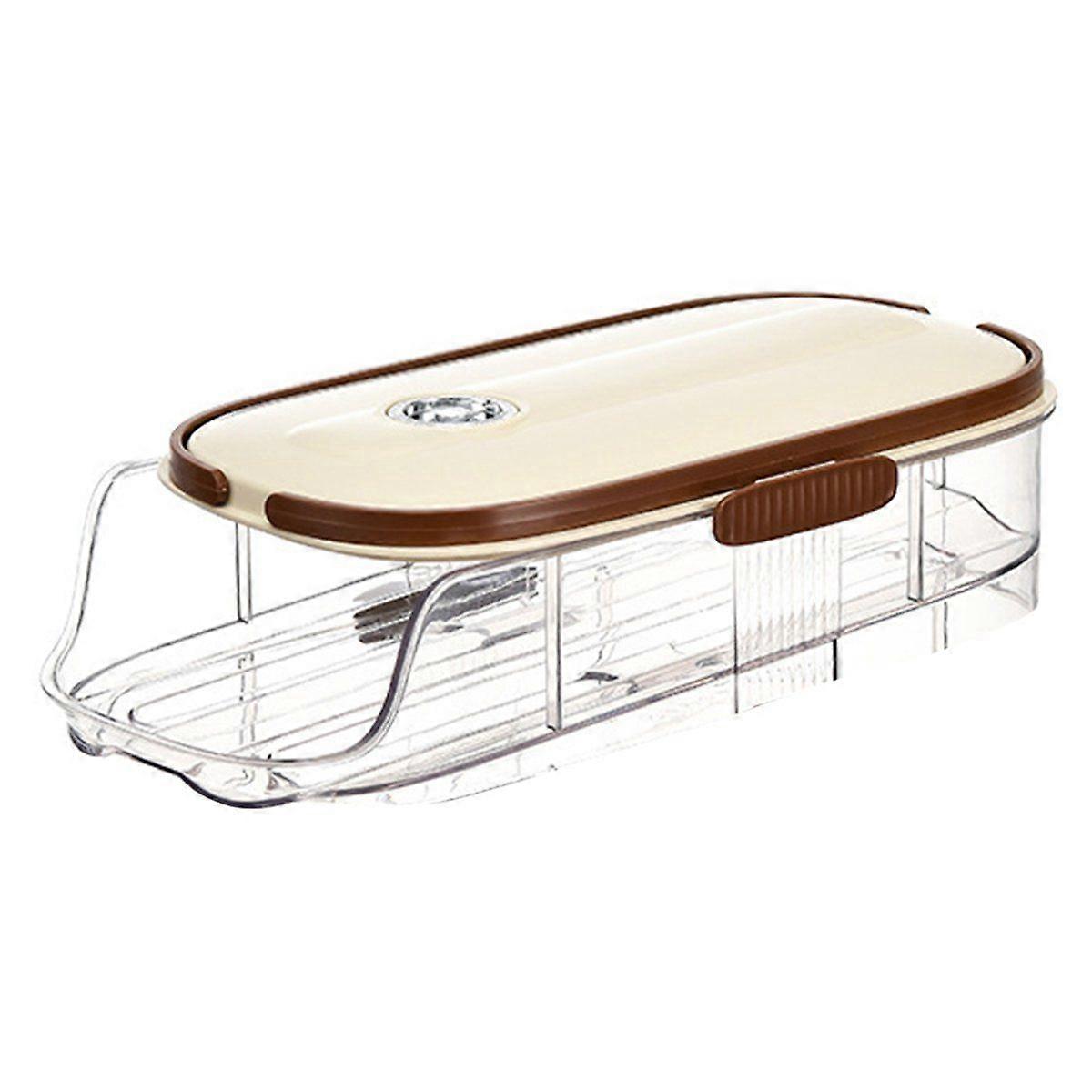 Automatic Rolling Large Capacity Egg Storage Refrigerator Storage Box Egg Fresh-Keeping Rack Househ