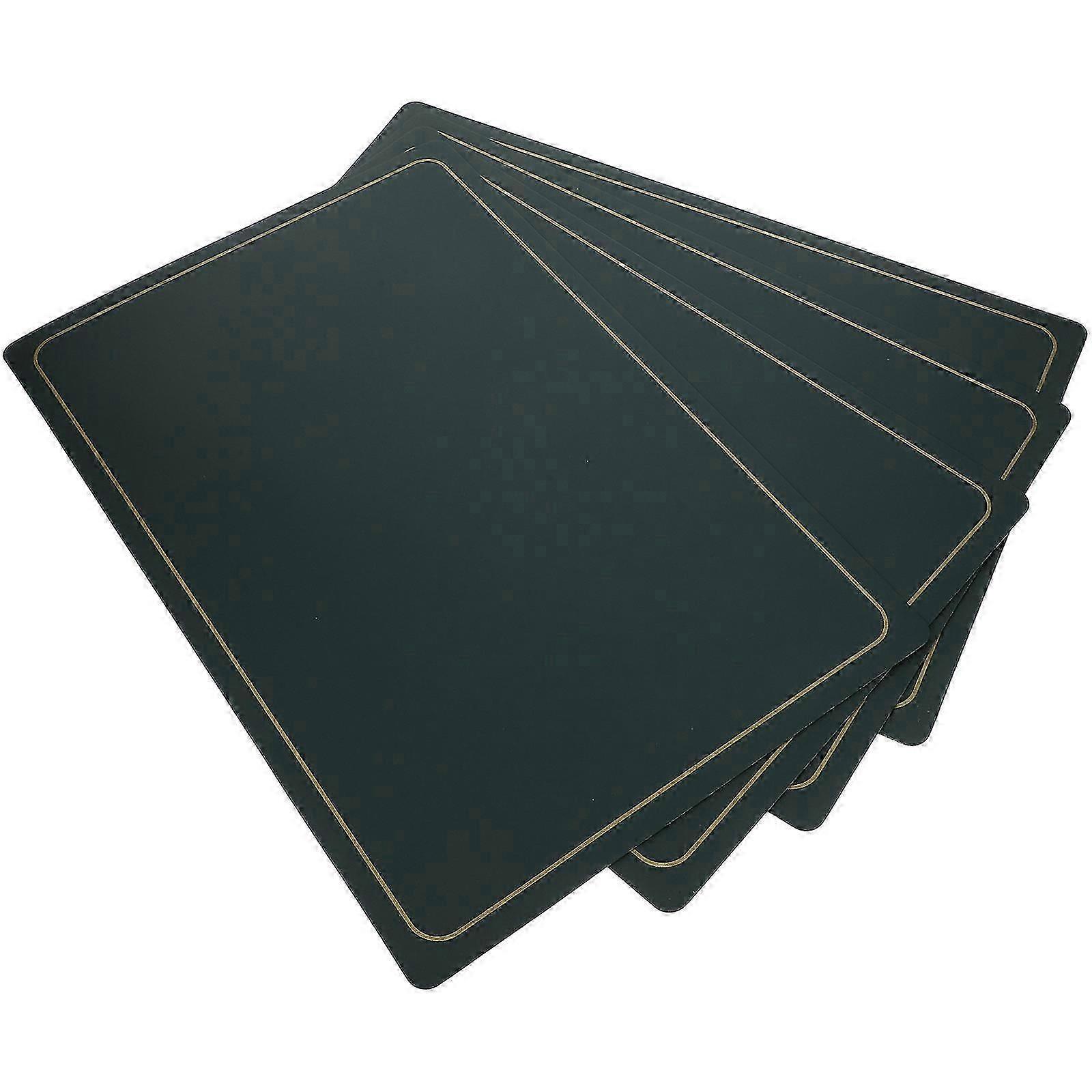 4pcs Dining Table Placemat Solid color Table Mat PU Table Mat for Restaurant Hotel