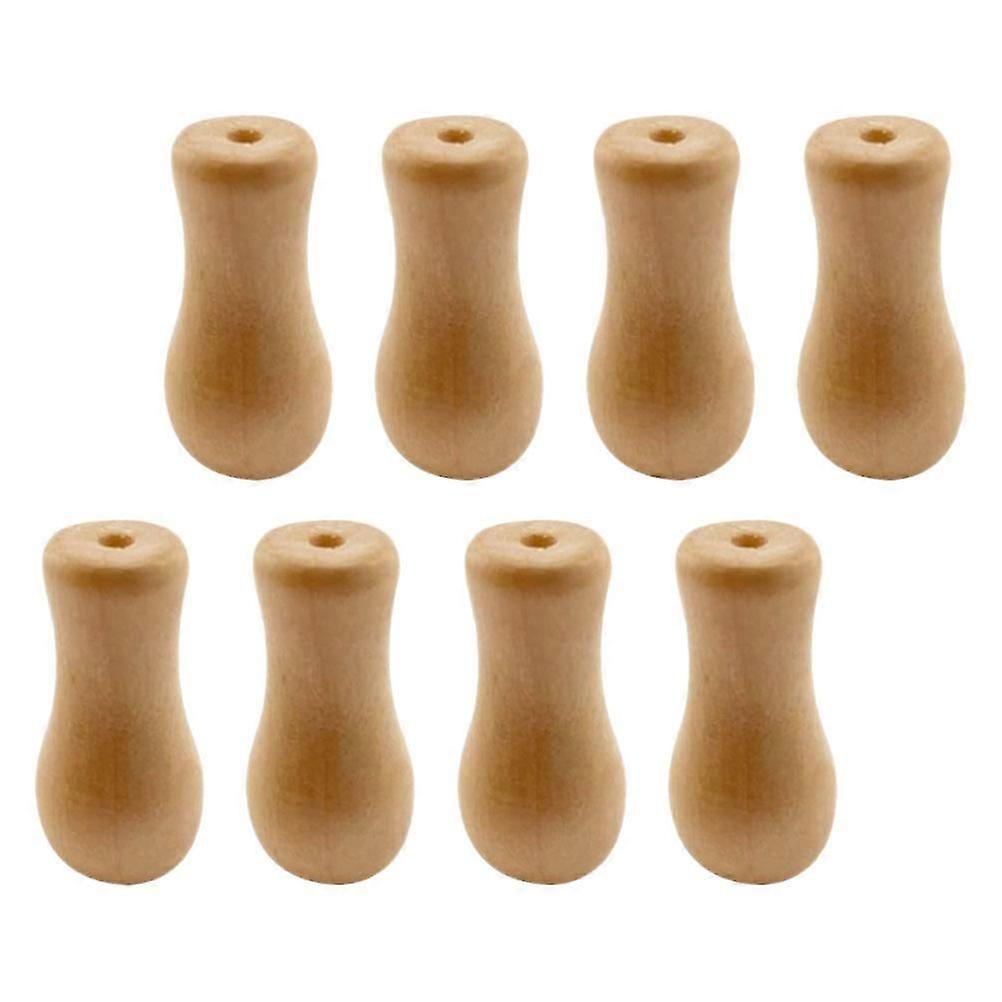 cord end knobs 8pcs wood tassels window treatment accessory