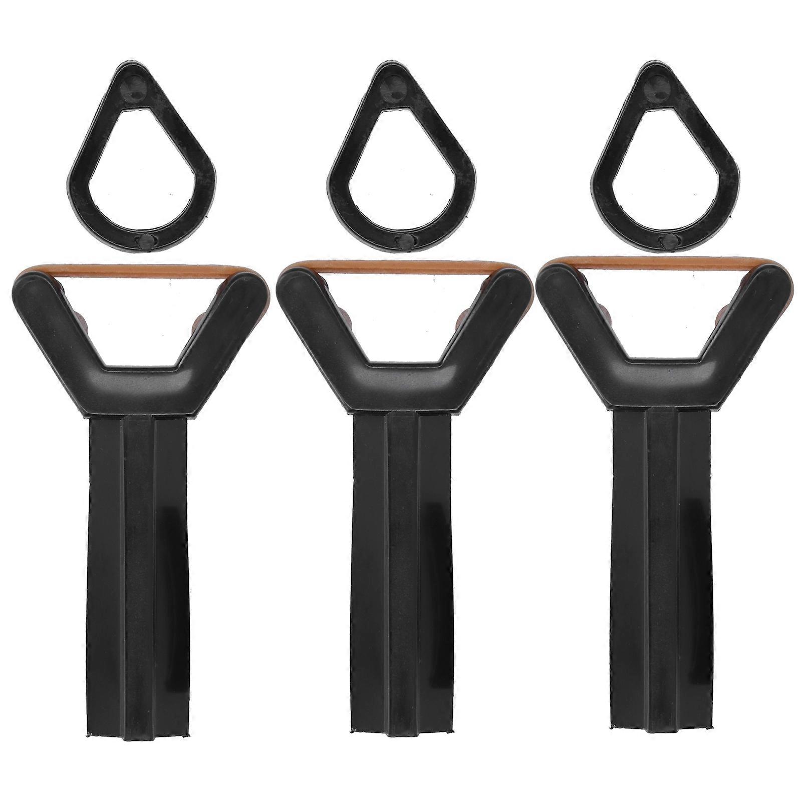 3 Set Snooker Billiard Pool Cue Tip Clamp Suppressor Elastic Rubber Fastener Repair Tool