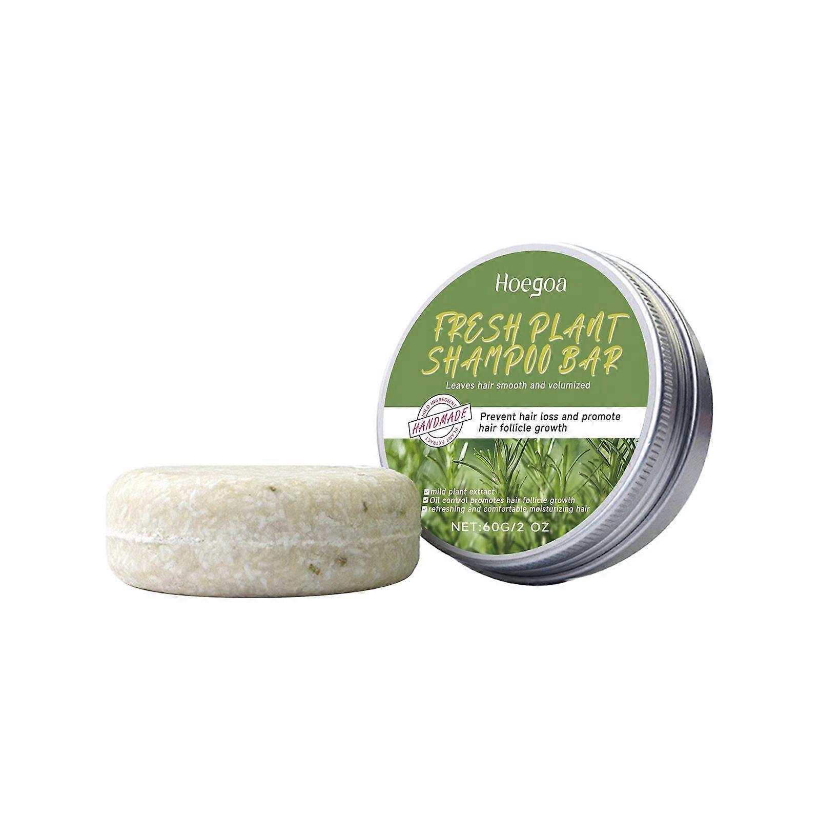 Hoegoa Rosemary Shampoo Soap Is A Daily Nourishing, Smooth Hair And Gentle Scalp Cleansing Shampoo And Conditioner Soap