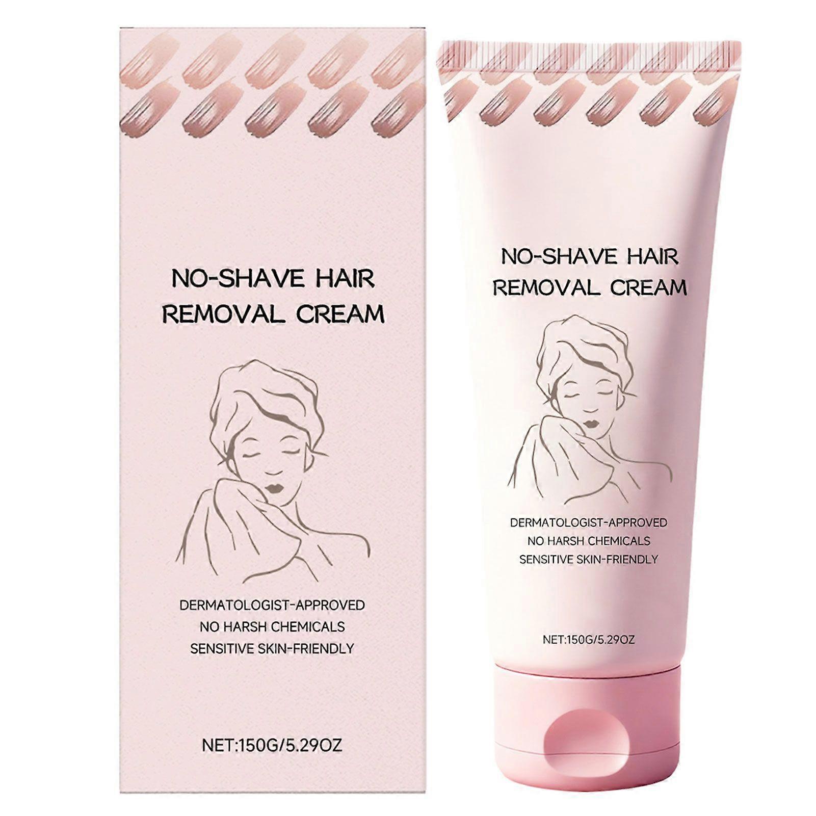 Bare Basics No Shave Hair Removal Cream for Sensitive Skin - Fast Gentle Depilatory Moisturizing Formula for Soft Smooth Skin