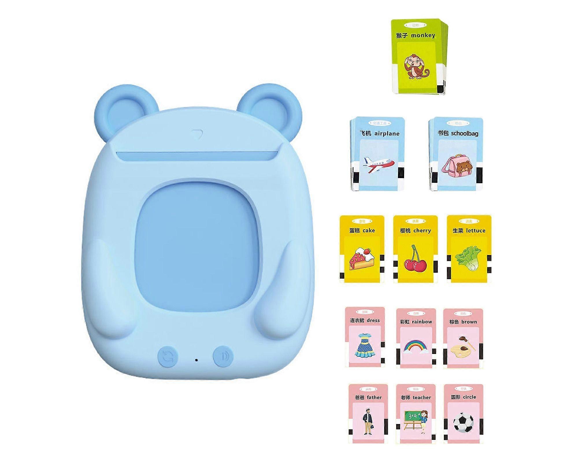 Card Reader Machine with 112 Cards Cycle Rechargeable Durable Creative Cognitive Clear Sounds Preschool Toddler Learning Education Toy Toddler Supplie