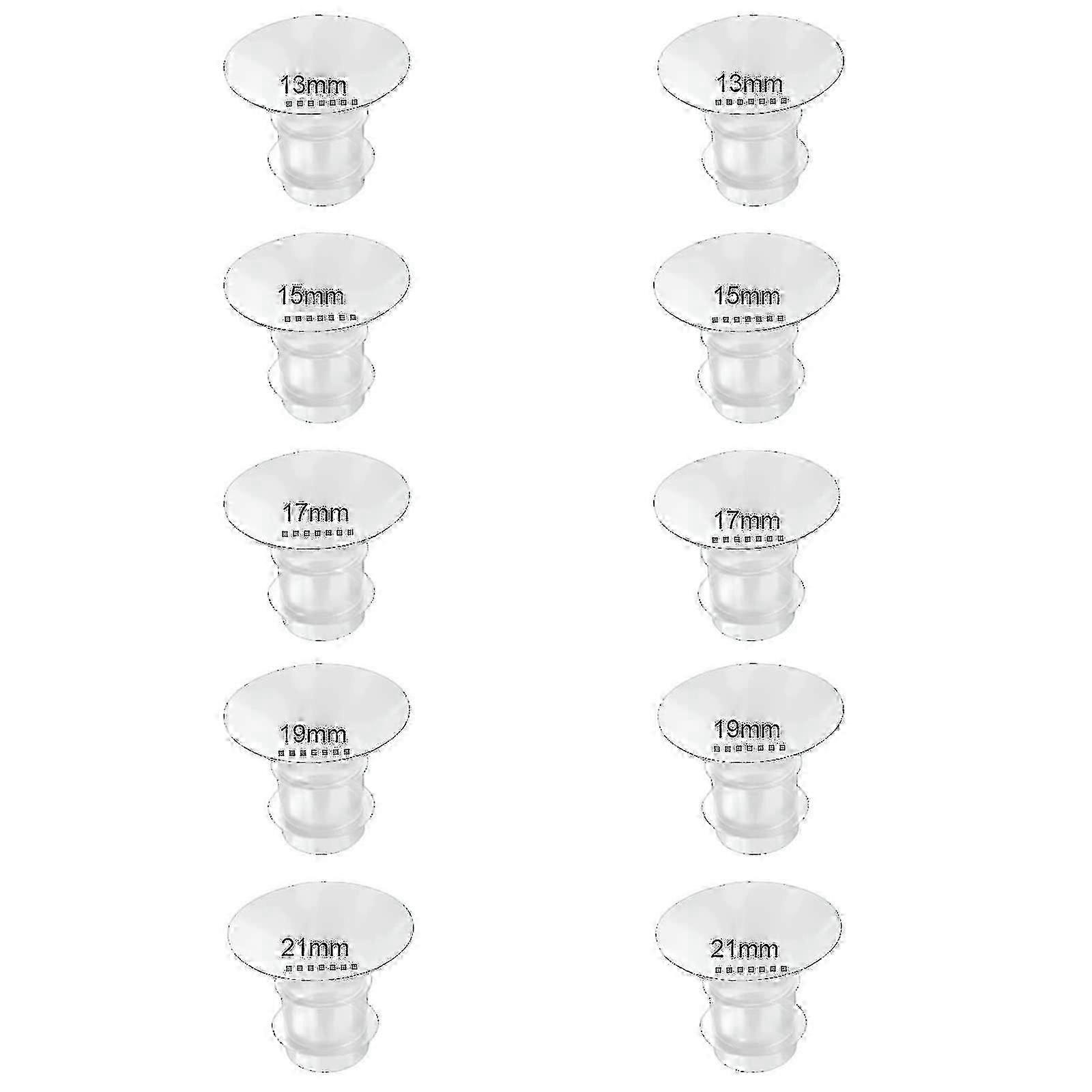 Flange Inserts Compatible with Momcozy S12 Pro/S9 Pro/S12/S9 Breastpump Cups - 10PC Set in Various Sizes