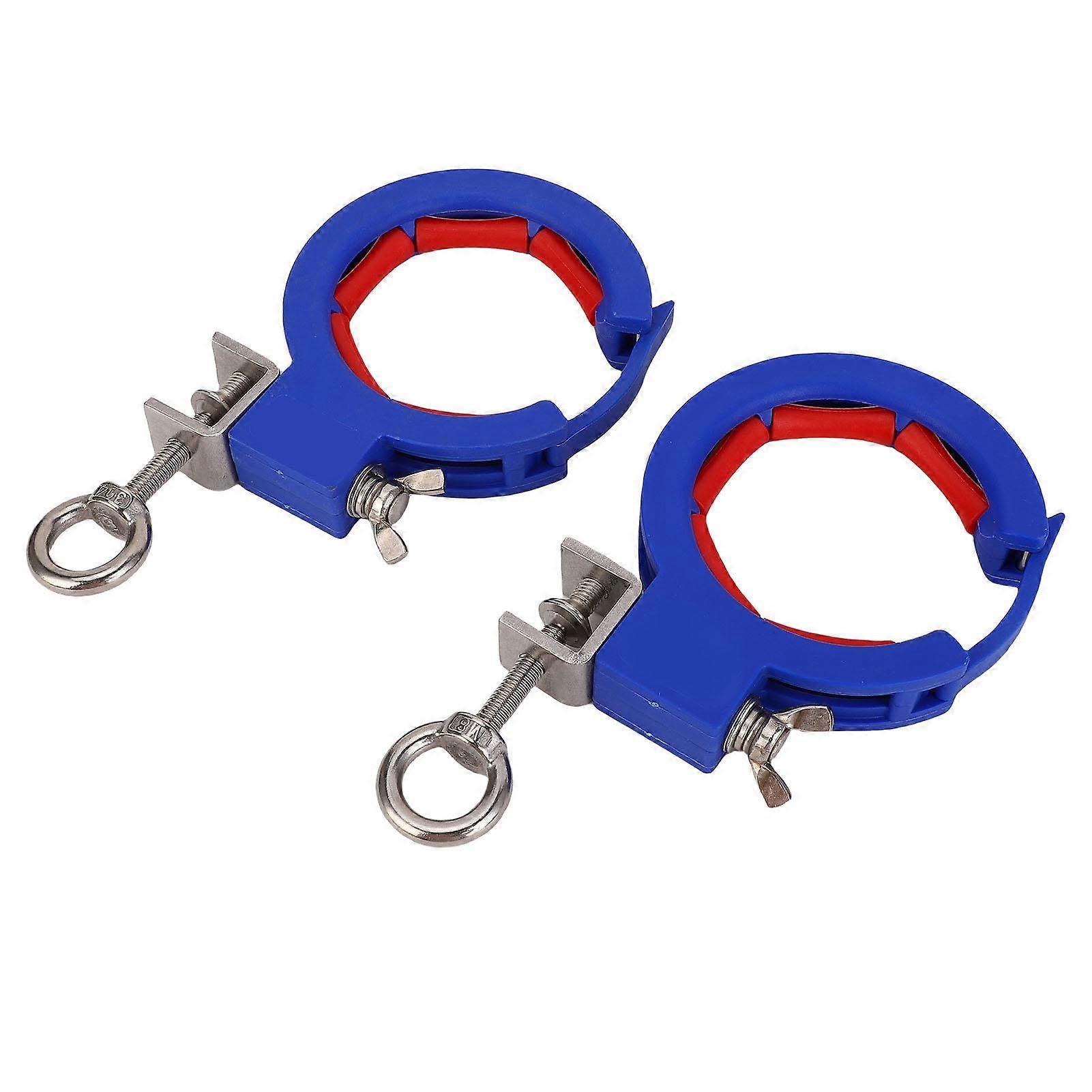 2PCS Cable Tray Roller Guide Thickened Nylon Stainless Steel Blue Adjustable Wire Threading Pulling Laying Pulley for