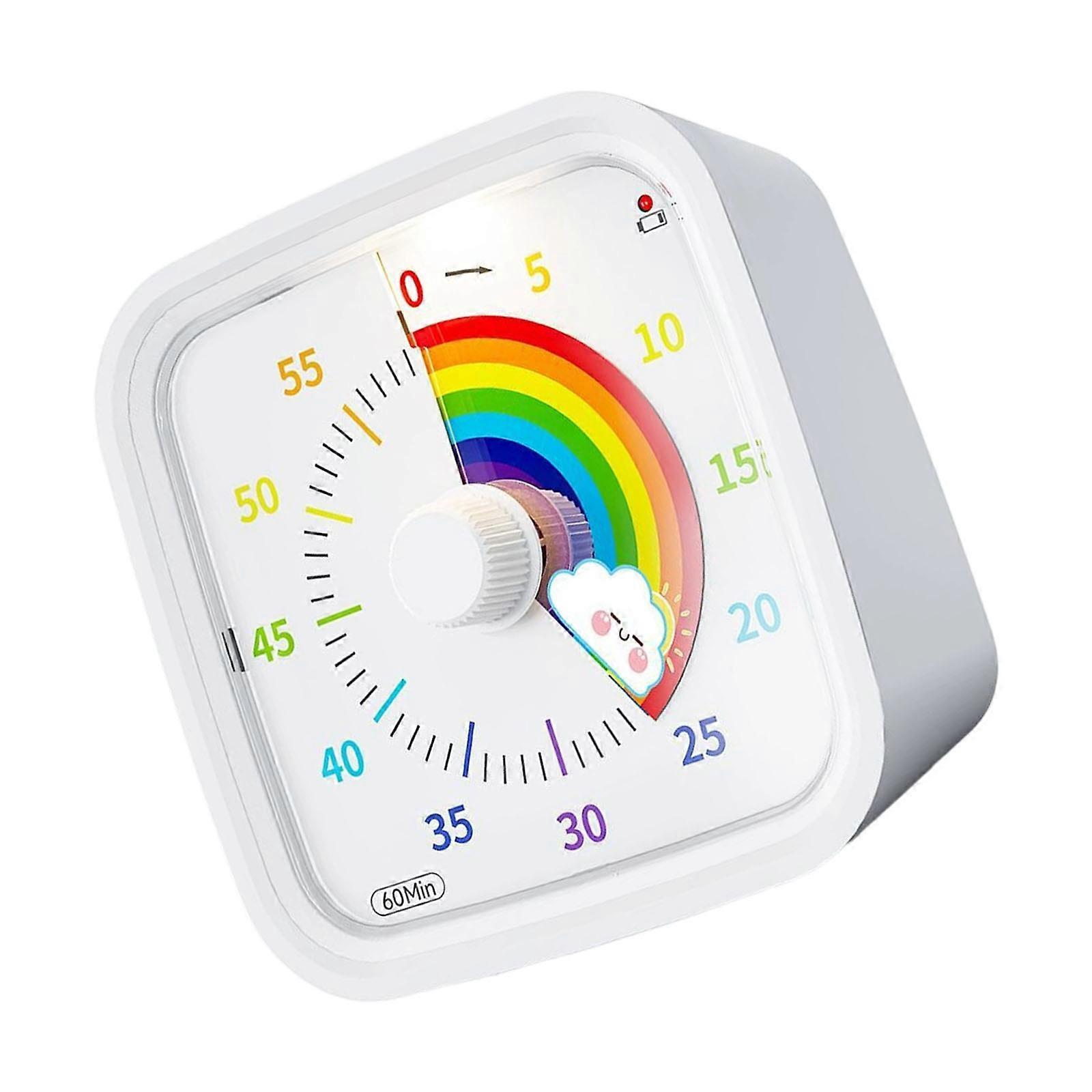 Cartoon Style Time Management Tool For Kids Child Friendly Visual Timer Kitchen Learning Activity Essential  White