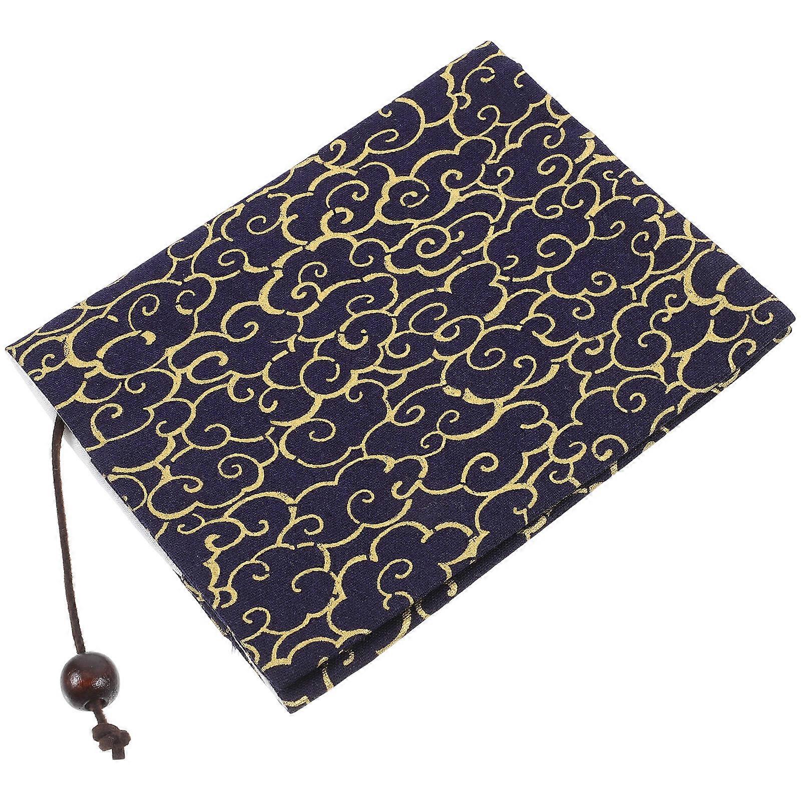 Fabric Book Cover Notebooks Elegant Design Rectangular Washable 5.9X4.5X0.1in 1Pcs