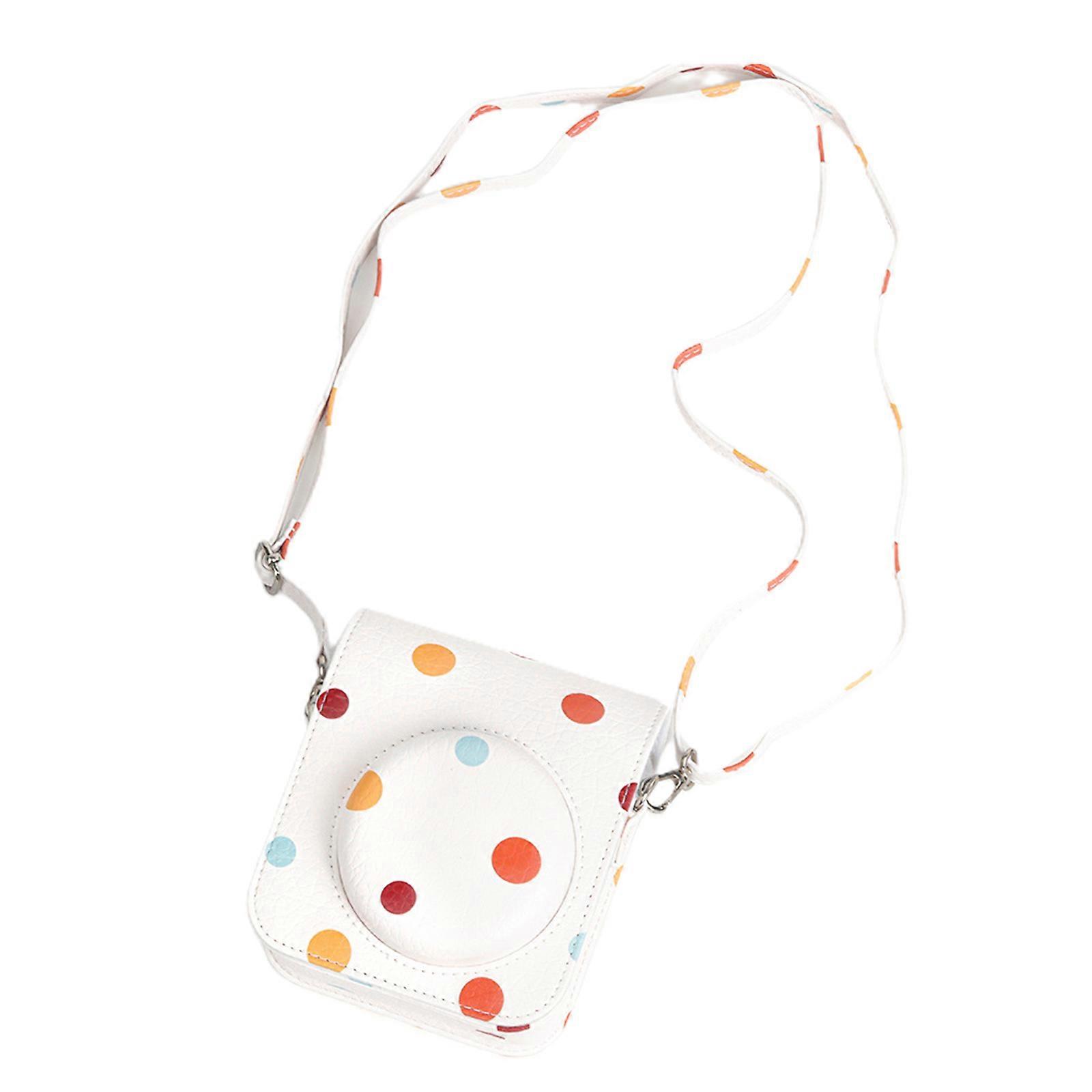 Multi-Functions Camera Bag, Shoulder Camera Case Anti-shock Shoulder Bag Comfort Camera PU Bag for Mini12 Camera Multicolor