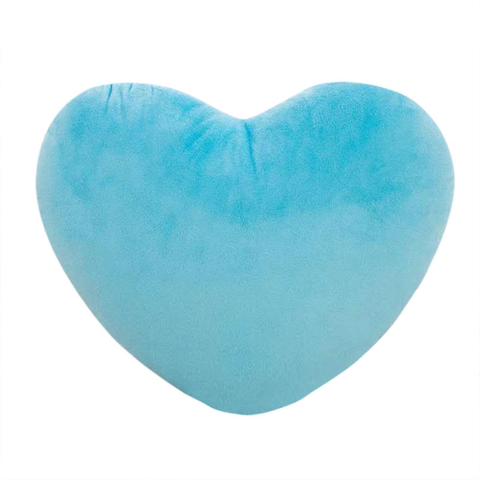 SDJMA 15 cm Blue Heart Shaped Polyester Decorative Pillow