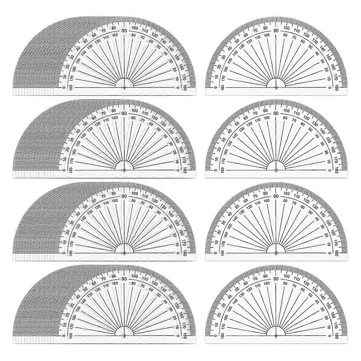 100 Pack Plastic Protractors