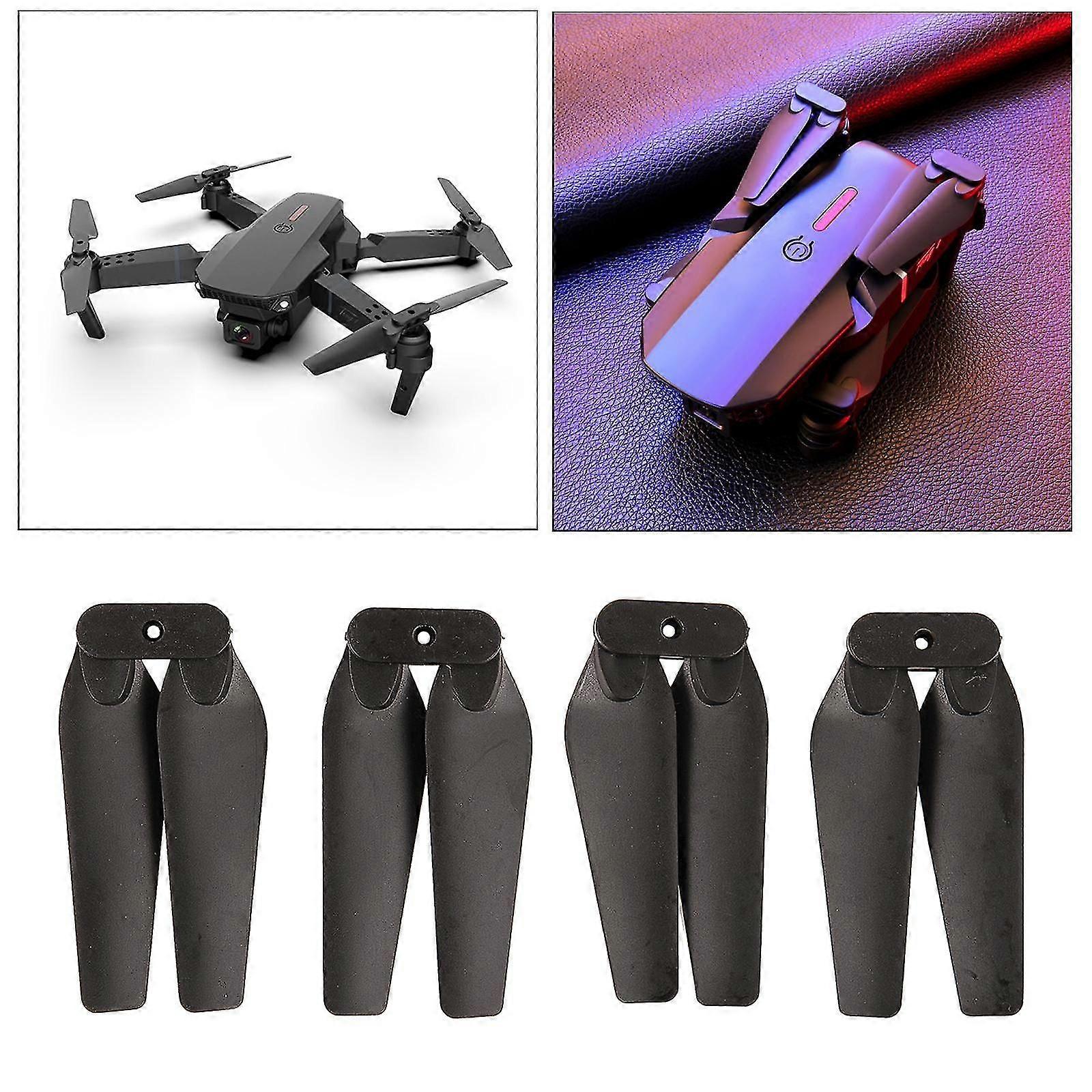 2 Pairs Propeller Props Blade For E88 Pro Mini Drone Rc Quadcopter Black