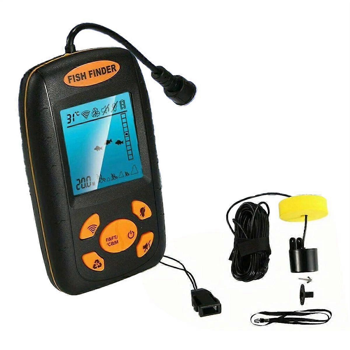 2.3inch High-Quality Portable Fish Finder Sonar Alarm Sensor Transducer Fishfinder