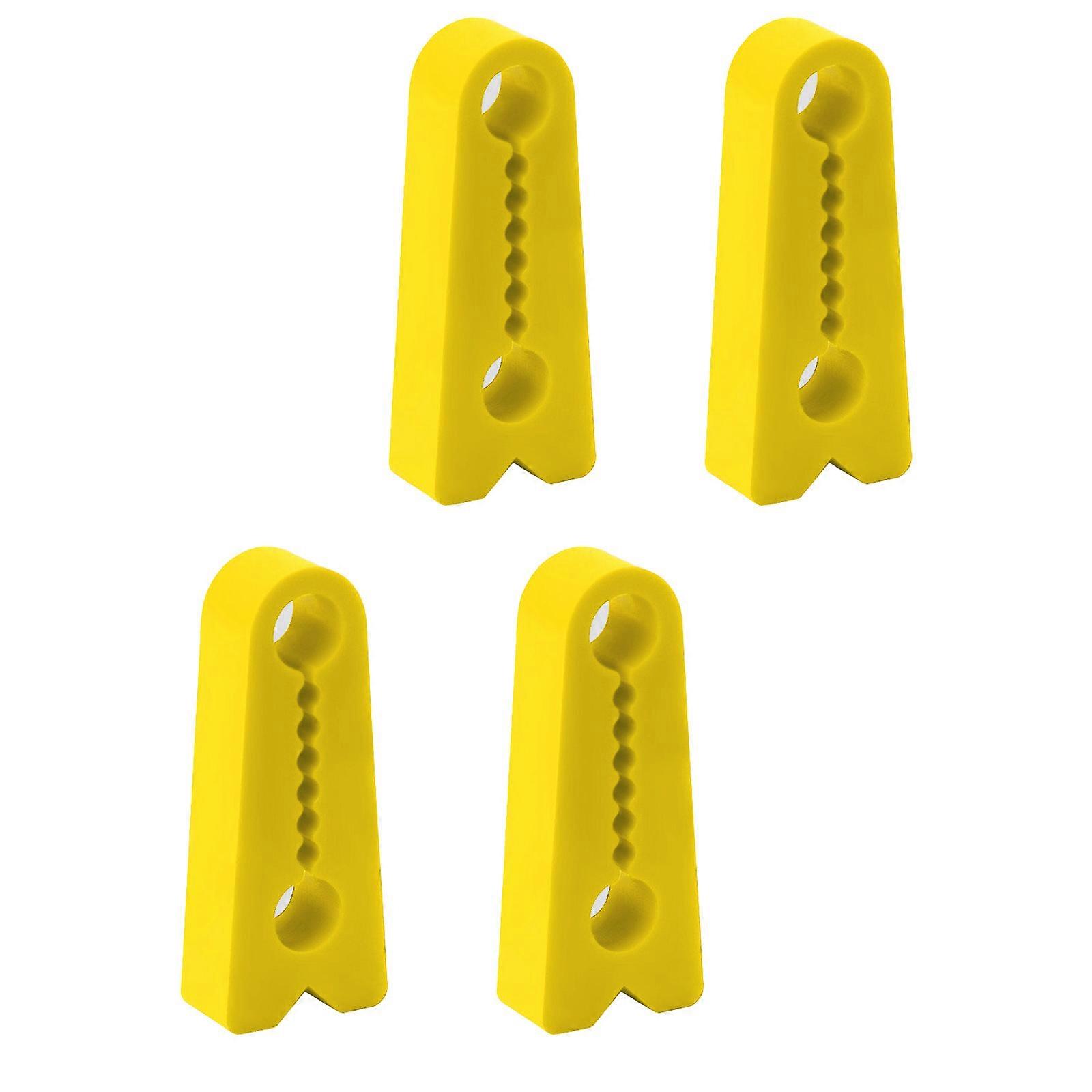 Quick Installation Car Door Silicone Shock Absorbers Pads Reduce Closure Noise Universal Fit Vibration Dampening Buffer  Yellow