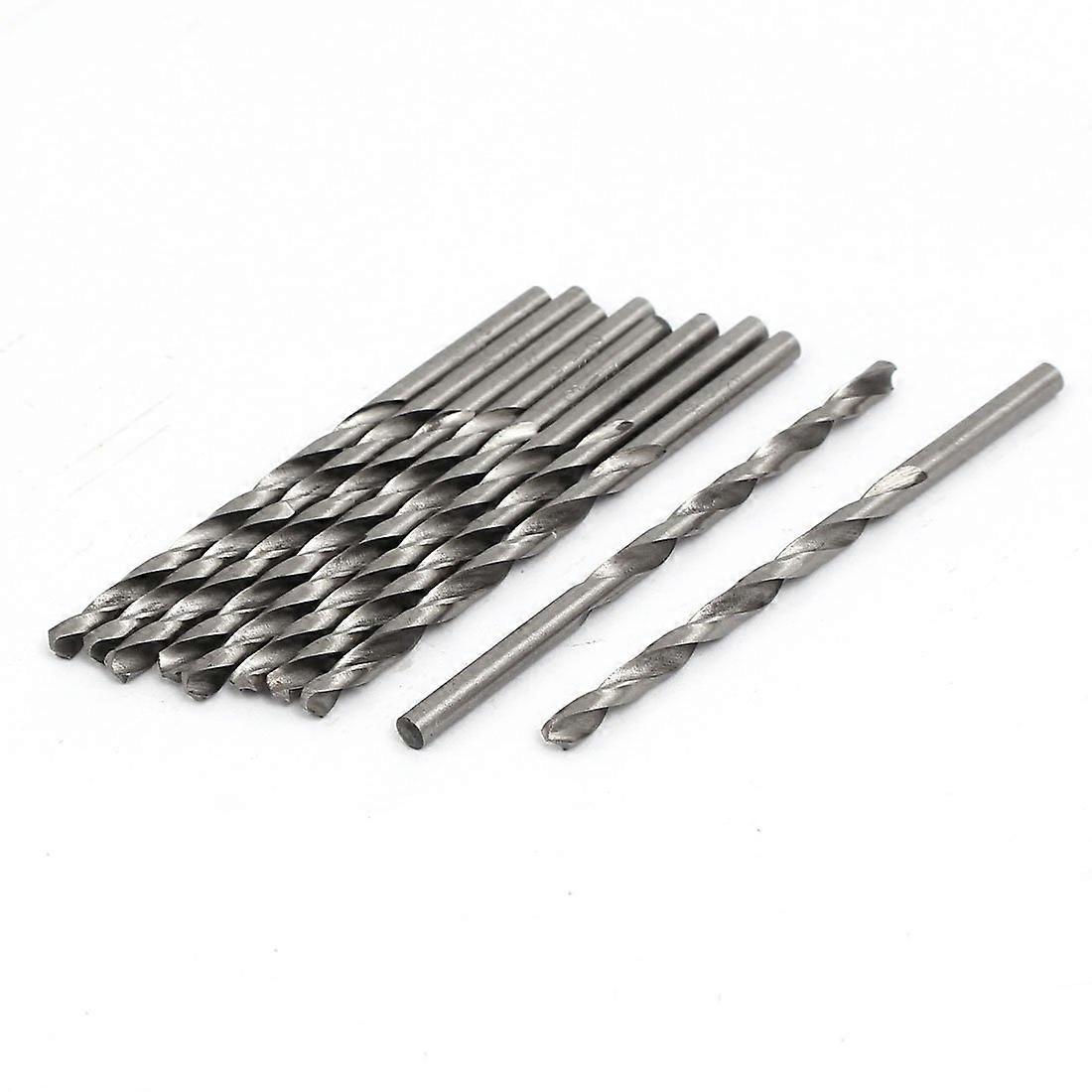 HSS Twist Drill Bits 3.5mm Diameter 72mm Length Straight Shank Drilling Tools Set of 10