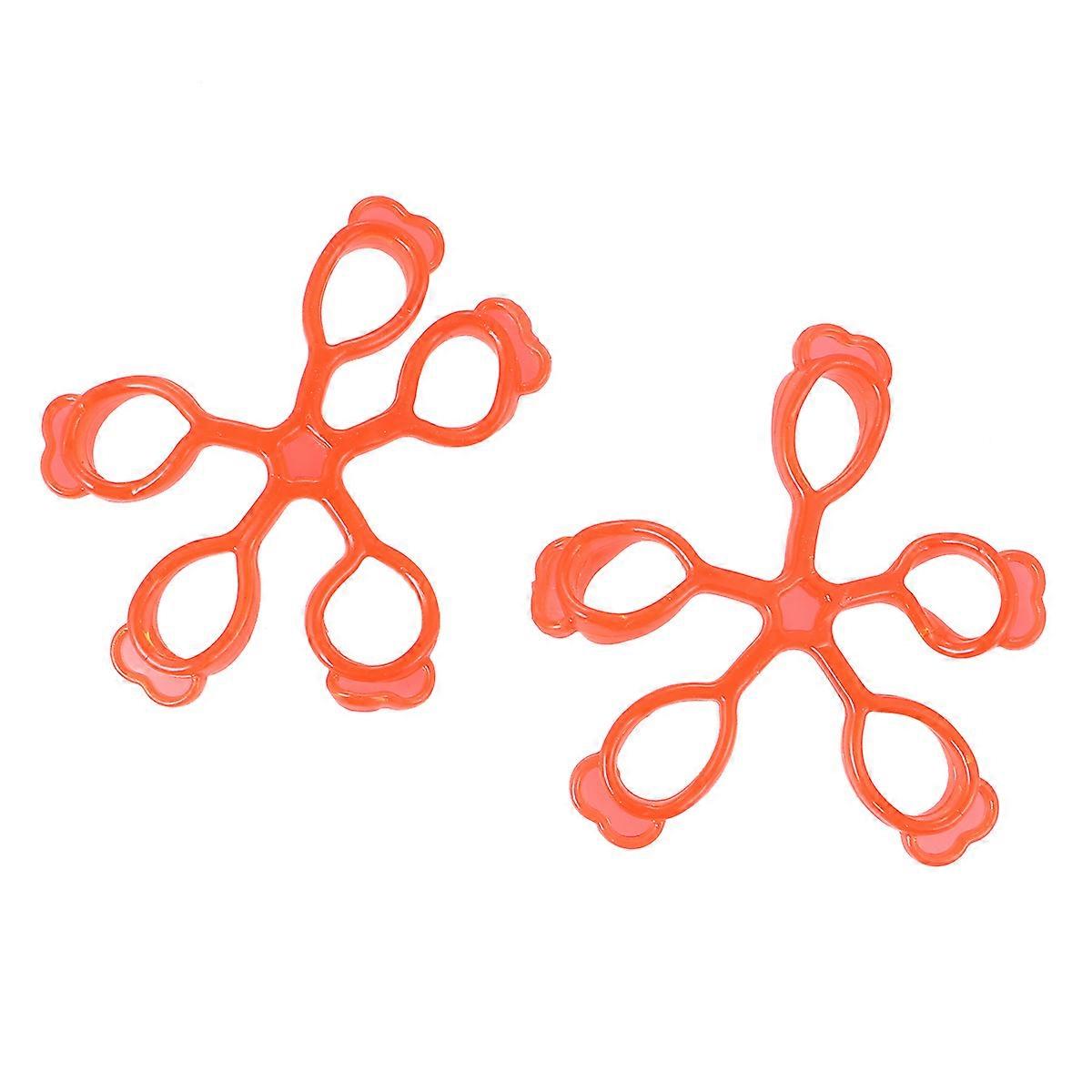 Finger Exerciser Guitar Trainer for Finger Training 4Pcs Red Color