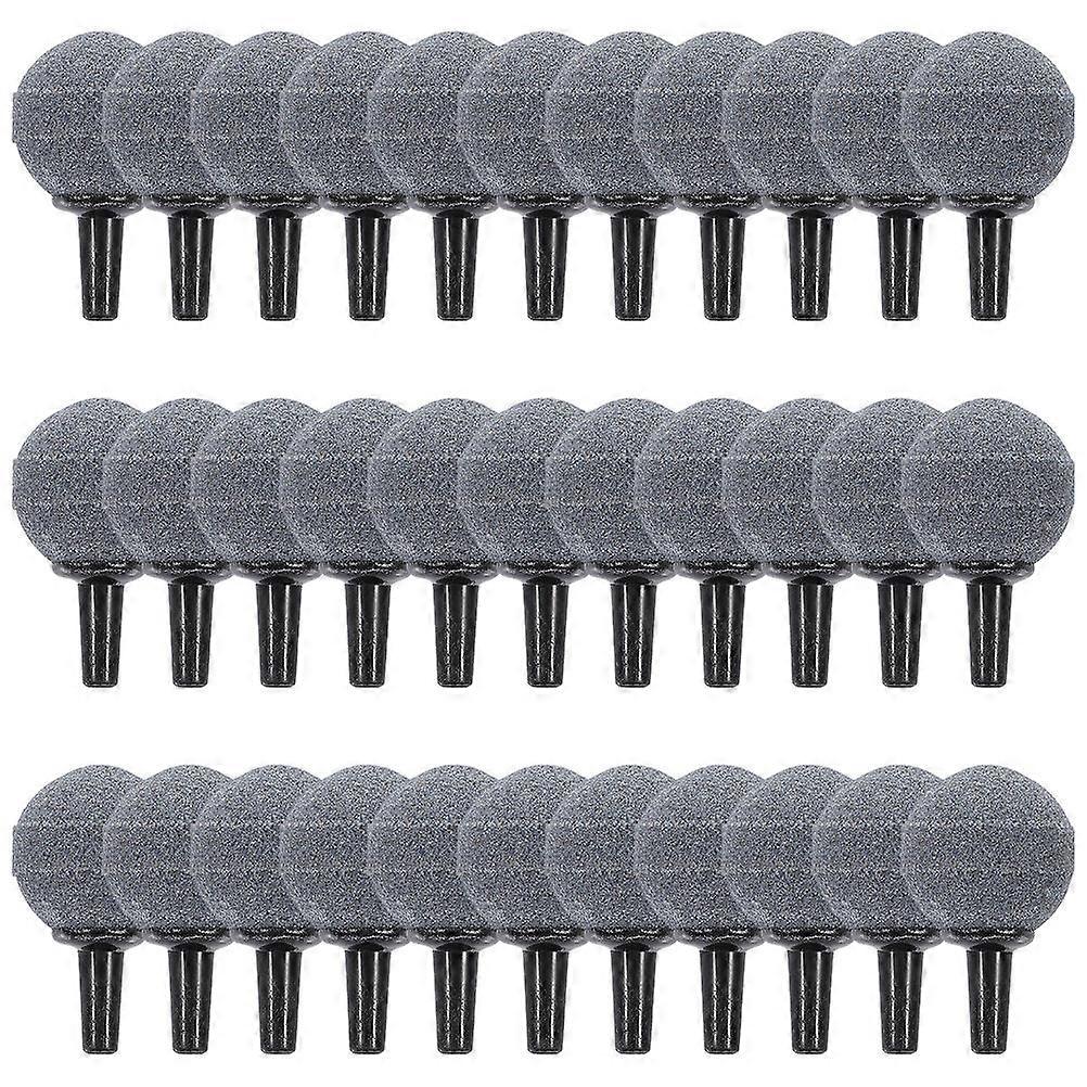 Air Bubble Stone Fish Tank Diffuser for Aquarium with 50Pcs Grey Stones