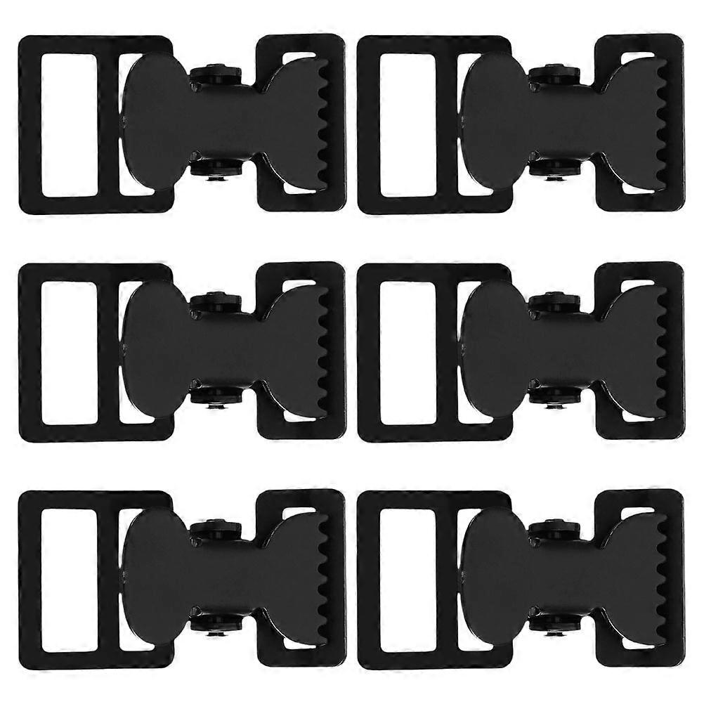 Black Webbing Clip Buckle for Heavy Duty Purpose 6Pcs