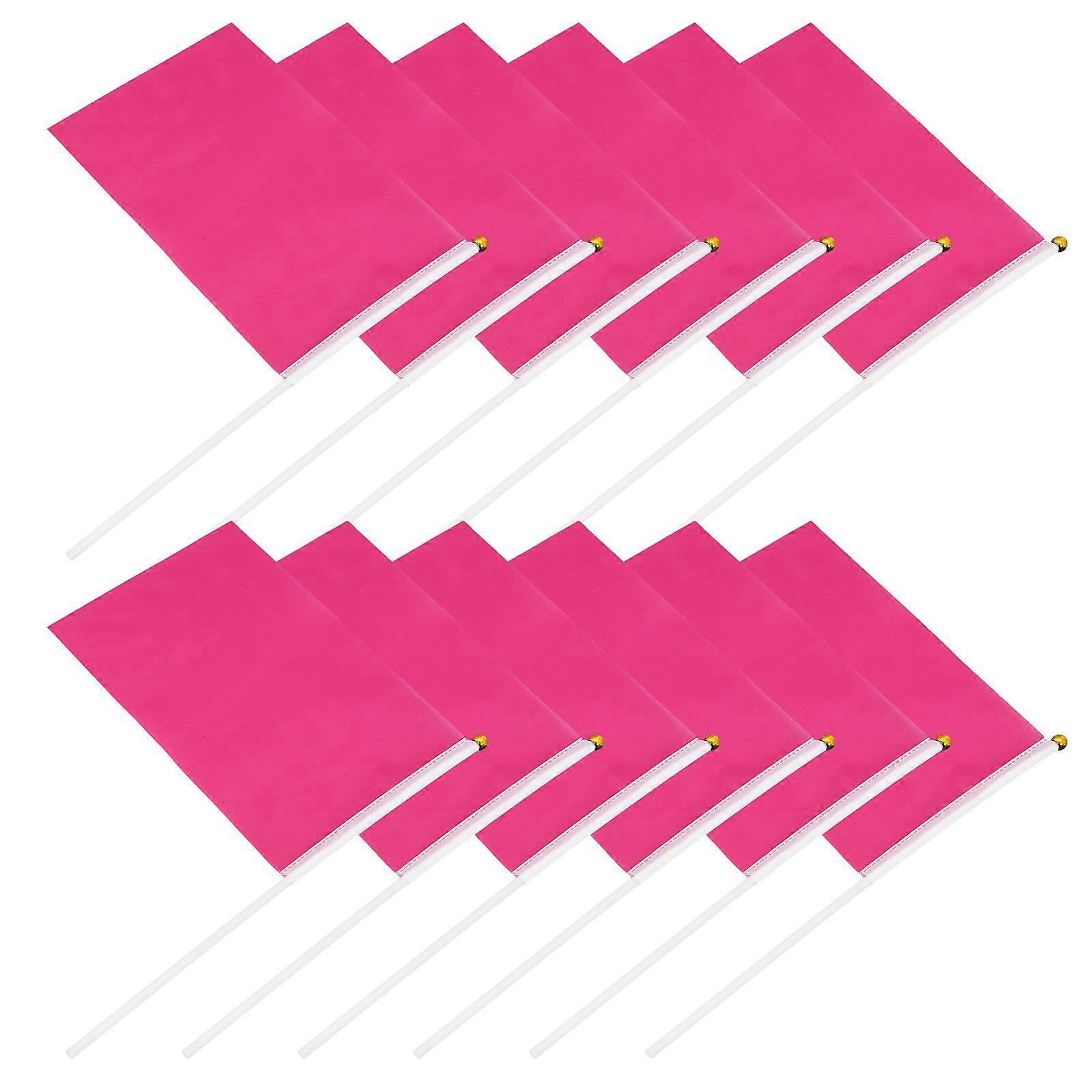 Small Handheld Flags Wearing Flags for Garden 100Pcs Lightweight PVC Cloth