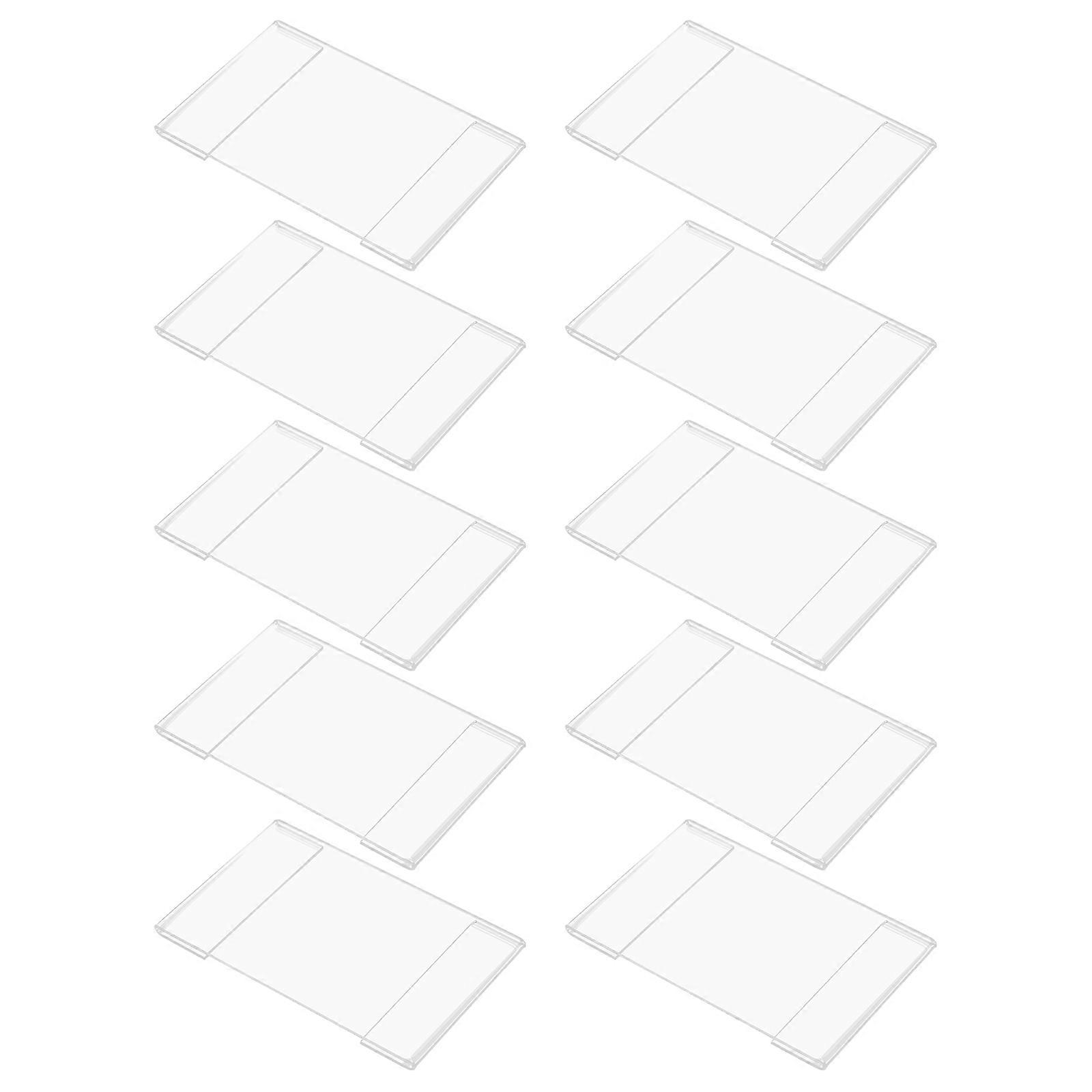 Label Tag Holder Clear Plastic Tags for Merchandise Display 20 Pieces
