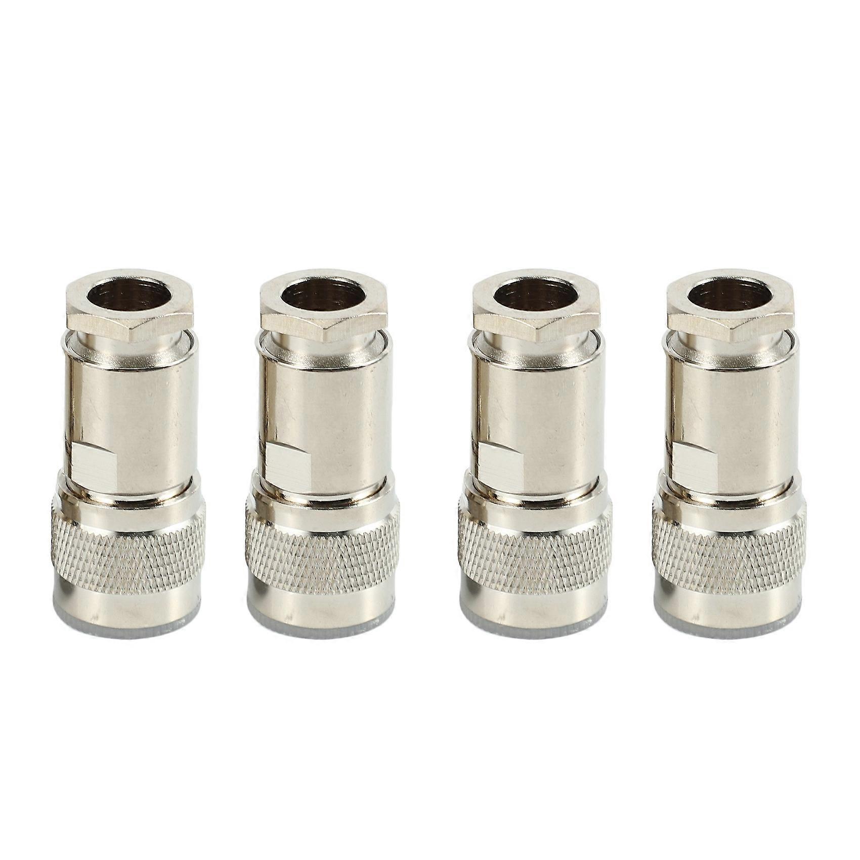 4 Pcs N Type Male Clamp RG8 LMR400 RG165 RG213 7D-FB RF Coaxial Connector