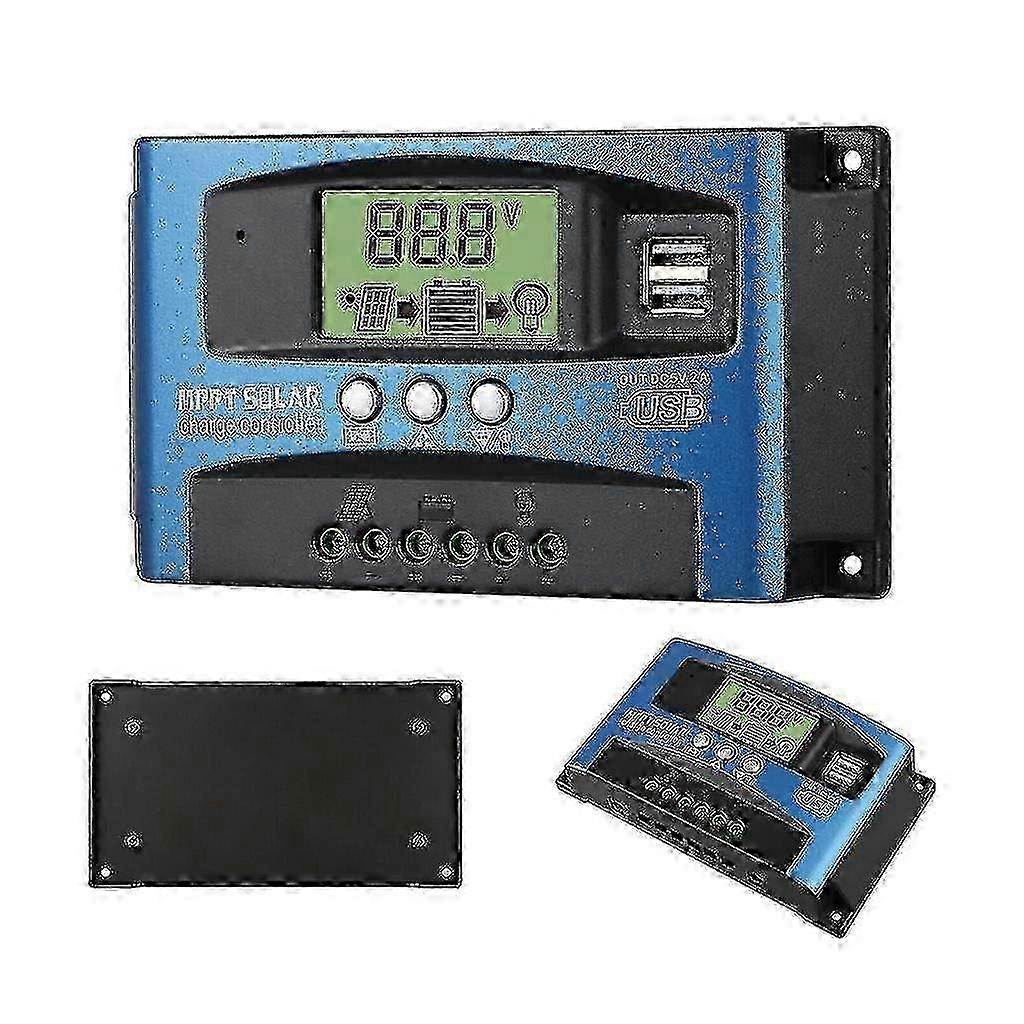 Solar Controllers Mppt 100a 80a 60a 50a 40a 30a Dual Usb Lcd Display 12v 24v_TJ