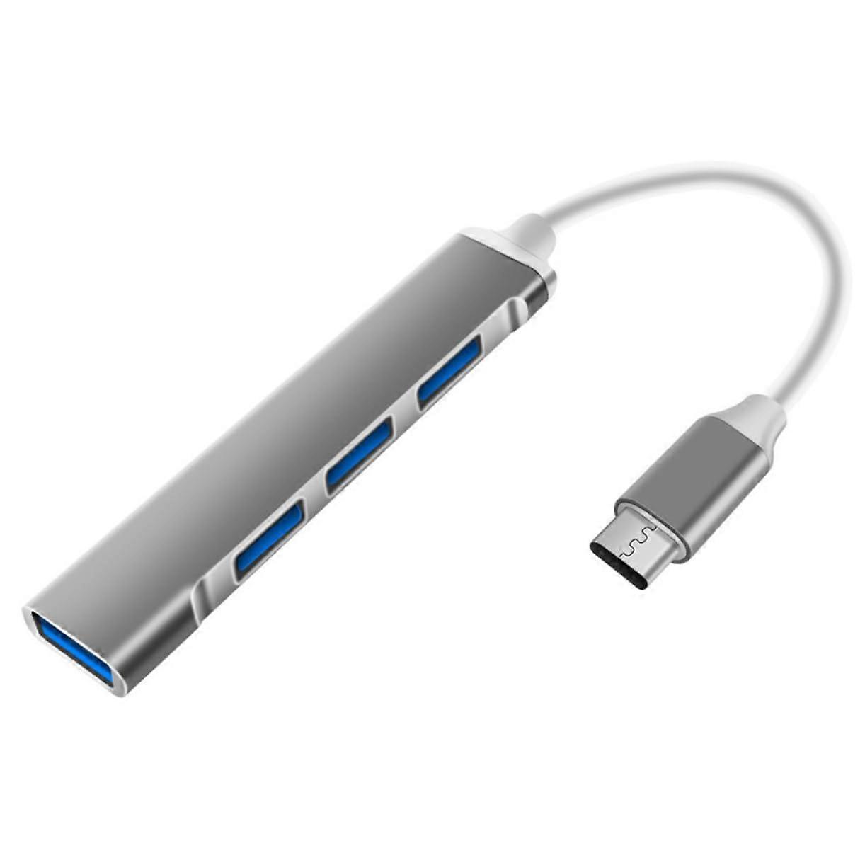 USB Hub TypeC Expansion Dock with Multiple Ports for Laptop and Tablet, Portable Lightweight Design Compatible with Windows XP