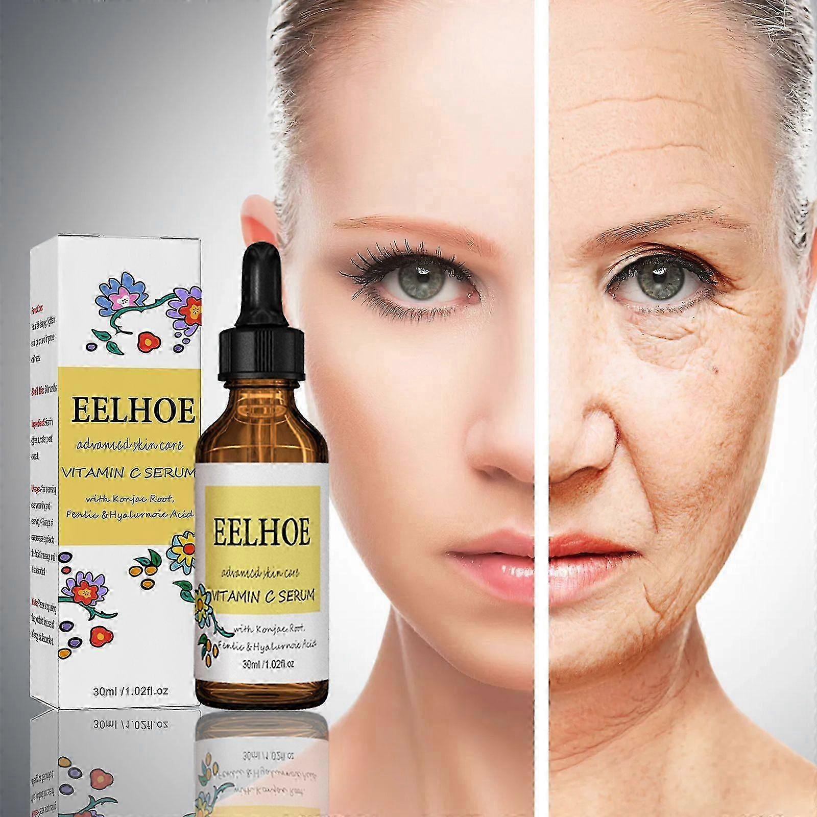 Brightening Vitamin C Serum with Hyaluronic Acid  PoreMinimizing, AntiWrinkle, Moisturizing