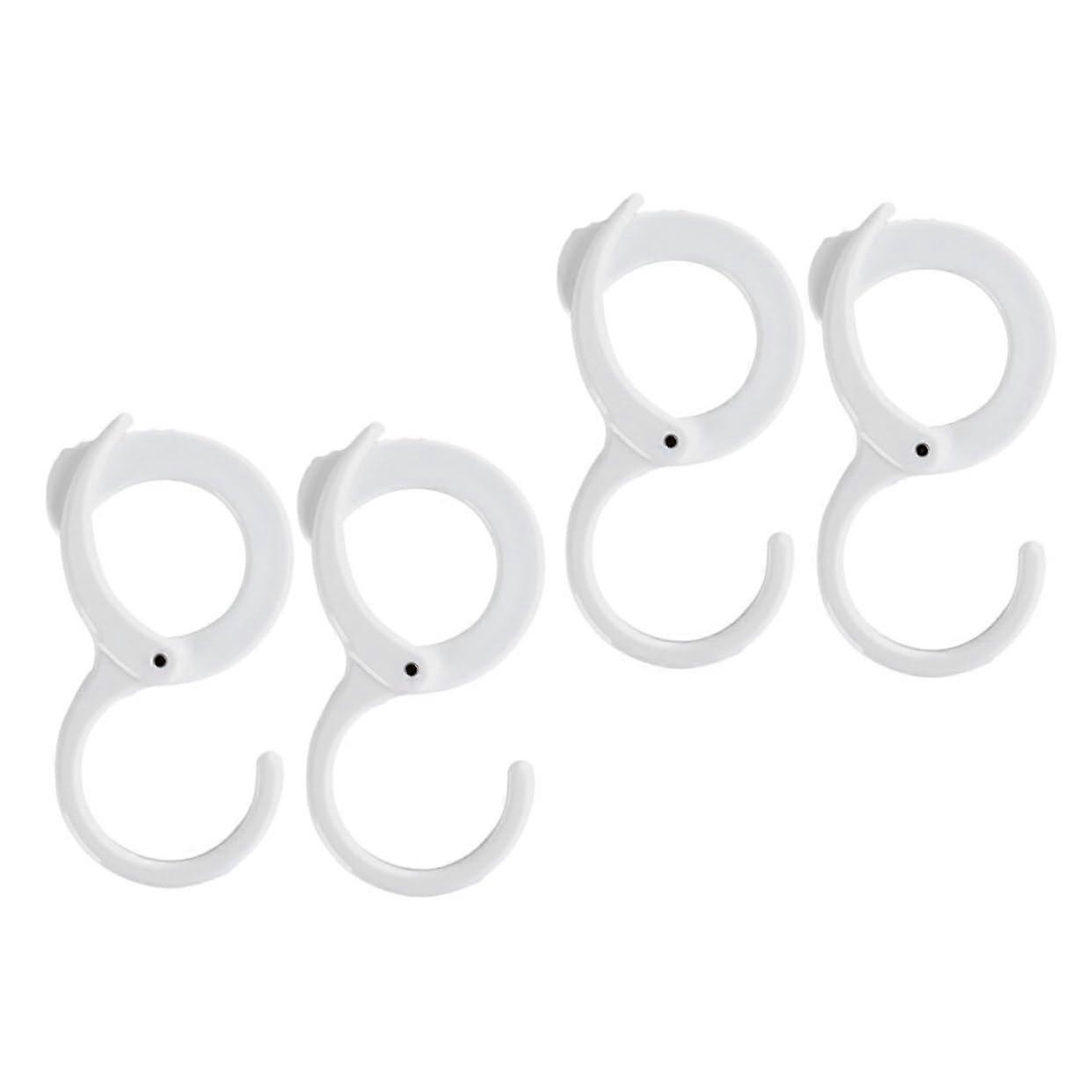 Adjustable ABS Wall Hooks 4pcs Heavy Duty Garden Hanging Hooks for Kitchen Bathroom Storage