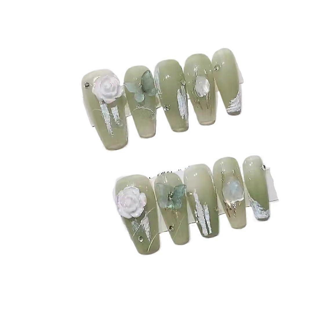 Reusable Press On Nails XS Size Handmade for Wedding Party and Everyday Wear