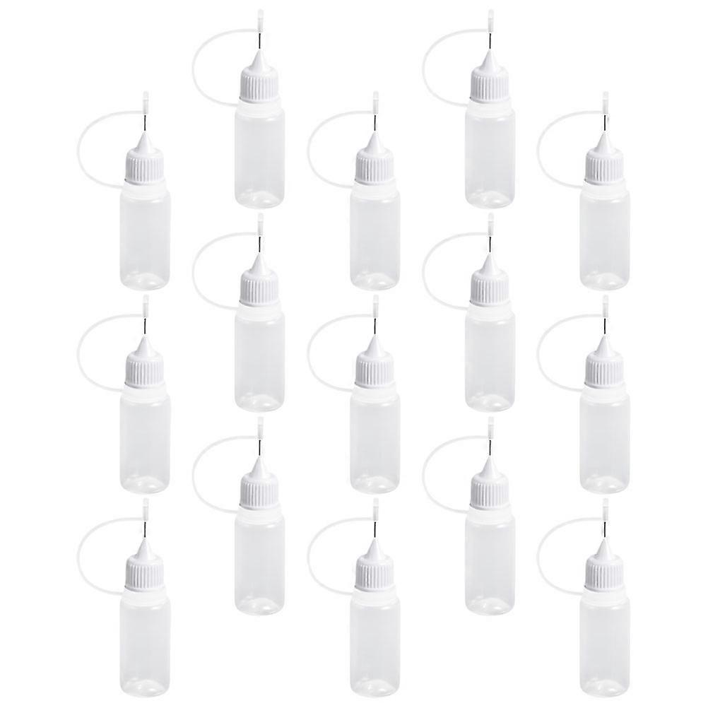 15pcs Needle Tip Glue Bottles Applicator DIY Quilling Tool Precision Bottles Squeeze Bottles