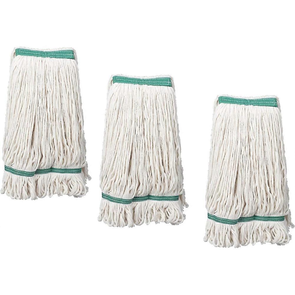 3PCS Loop-End Cotton String Mop Head,String Mop Refills, Mop Head Replacement for Home/Industrial/Commercial Cleaning